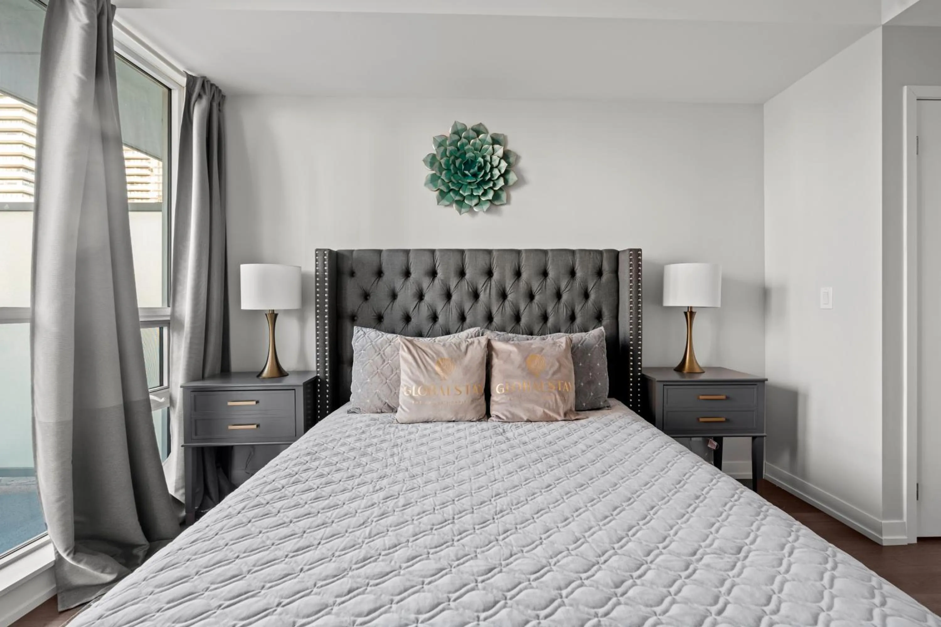 Bed in Modern Lillian St Apartments by GLOBALSTAY