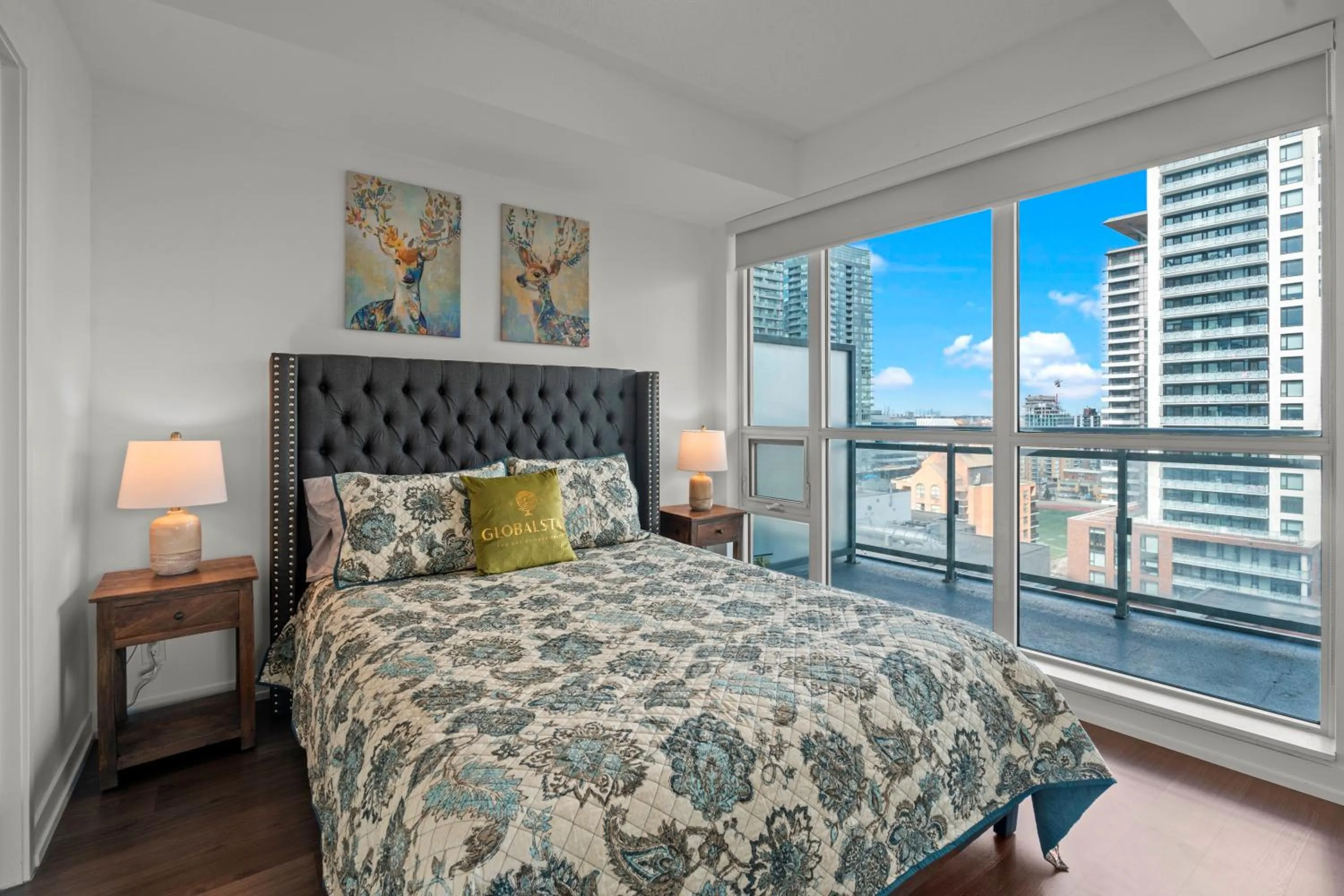 Bed in Modern Lillian St Apartments by GLOBALSTAY