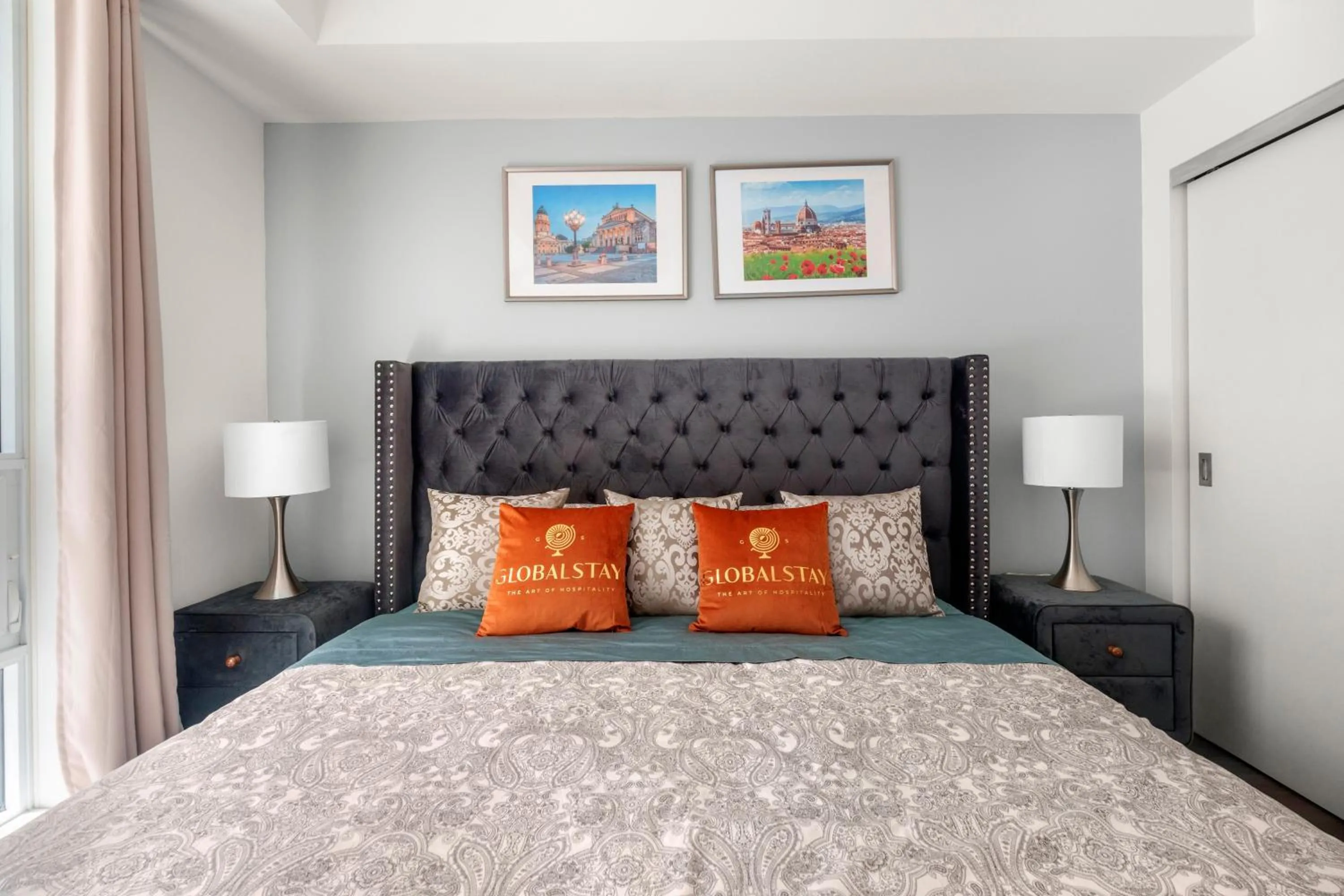 Bed in Modern Lillian St Apartments by GLOBALSTAY