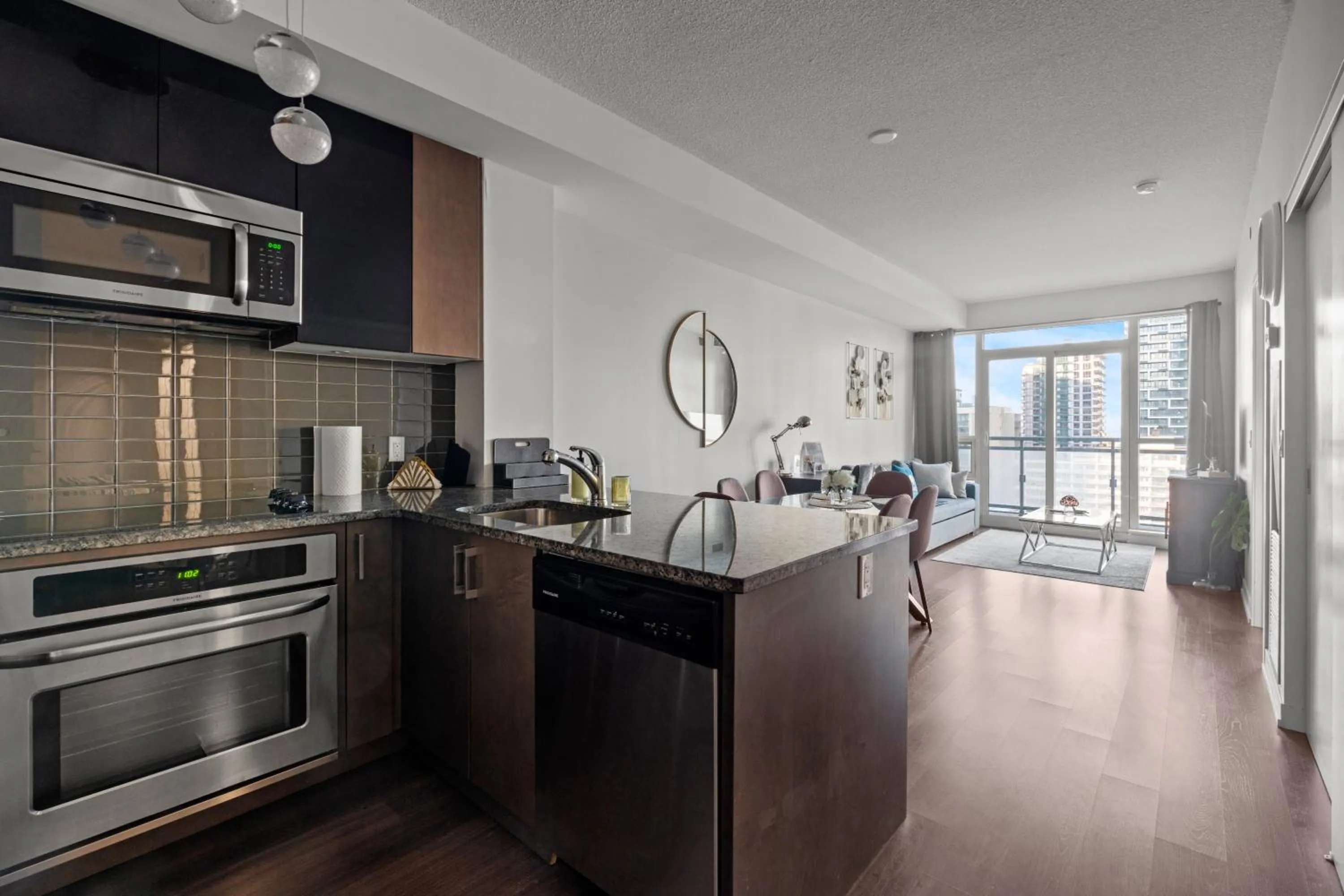 Kitchen or kitchenette in Modern Lillian St Apartments by GLOBALSTAY