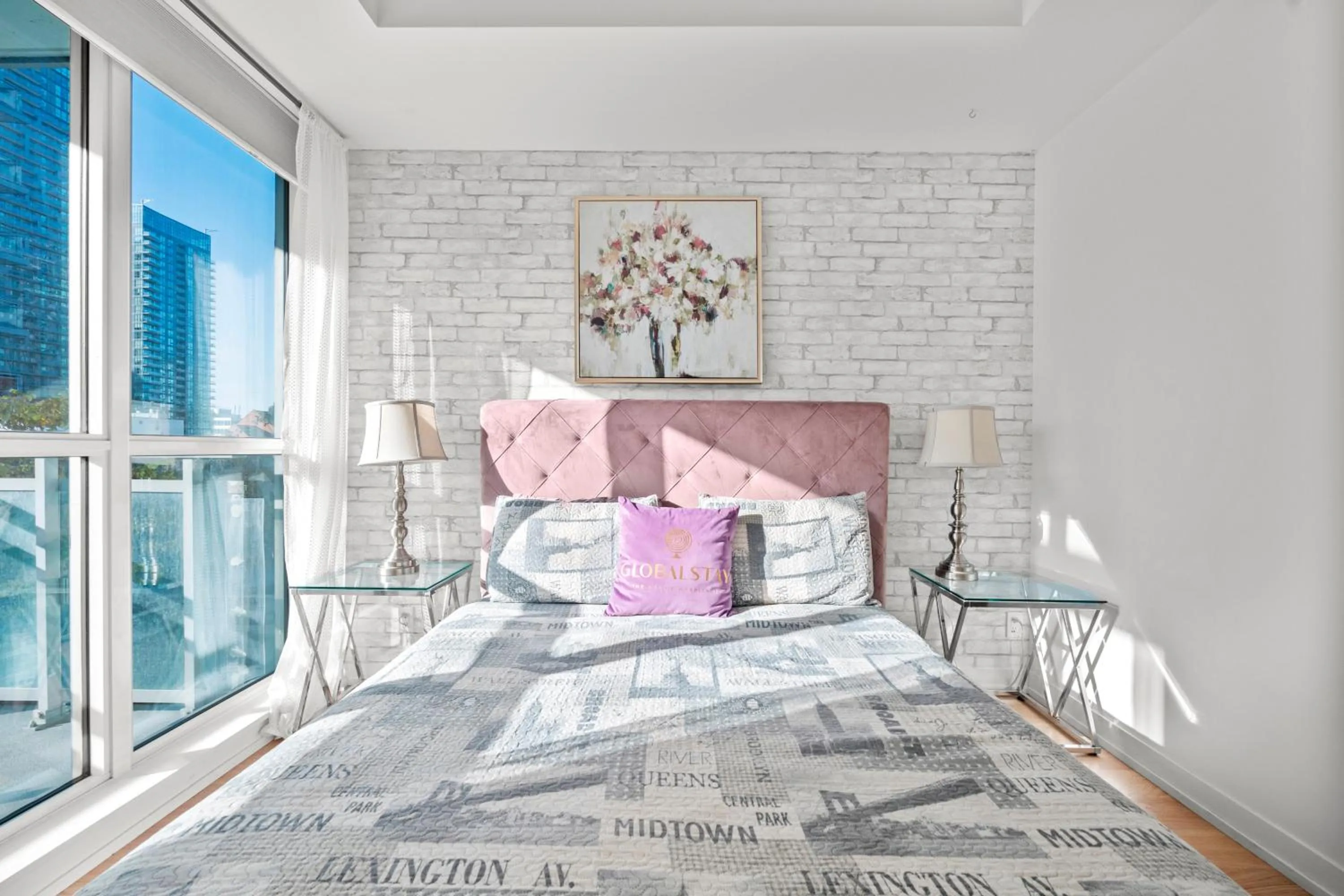 Bed in Modern Lillian St Apartments by GLOBALSTAY