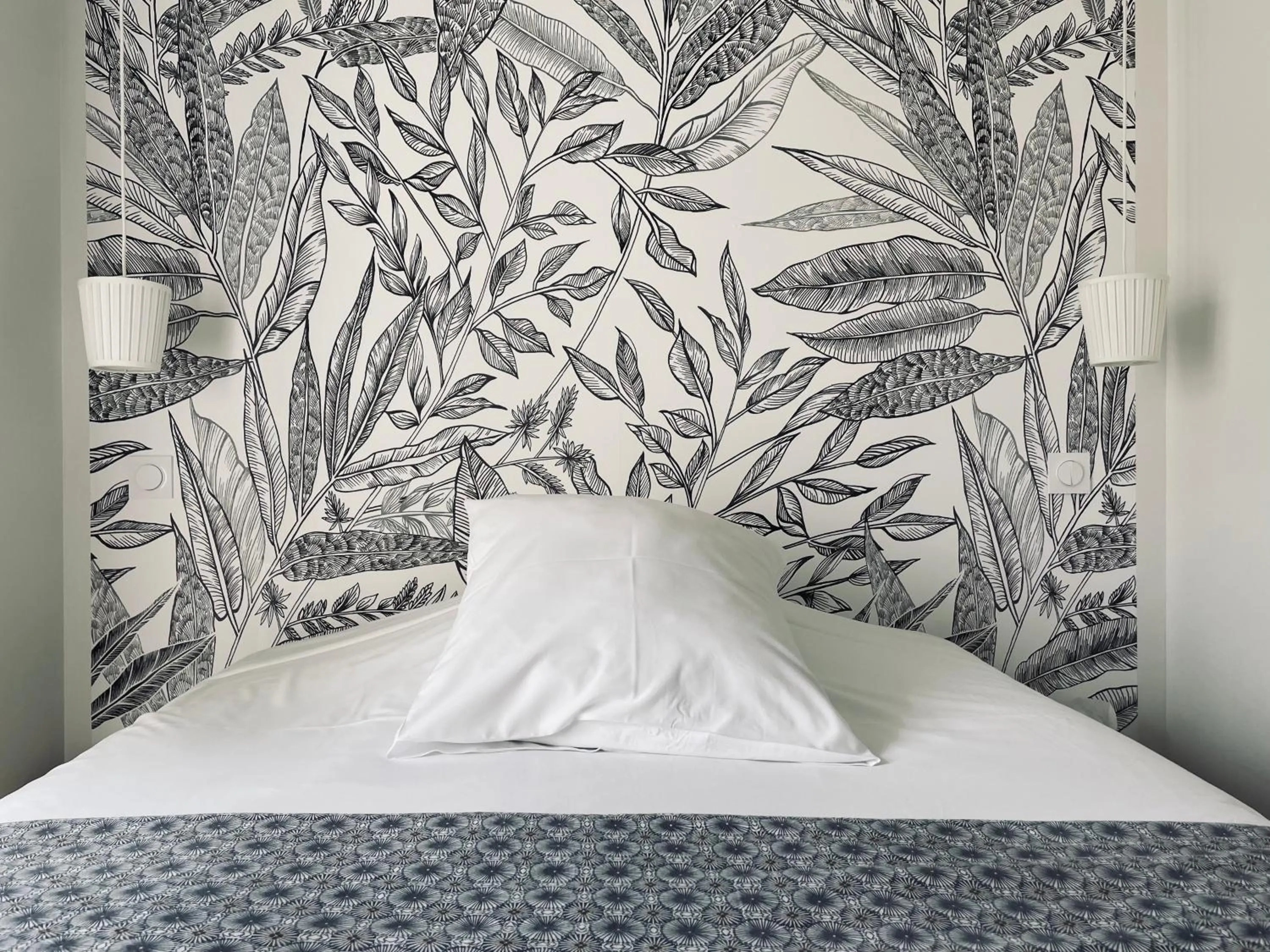 Bed in Hotel De Ma Tante