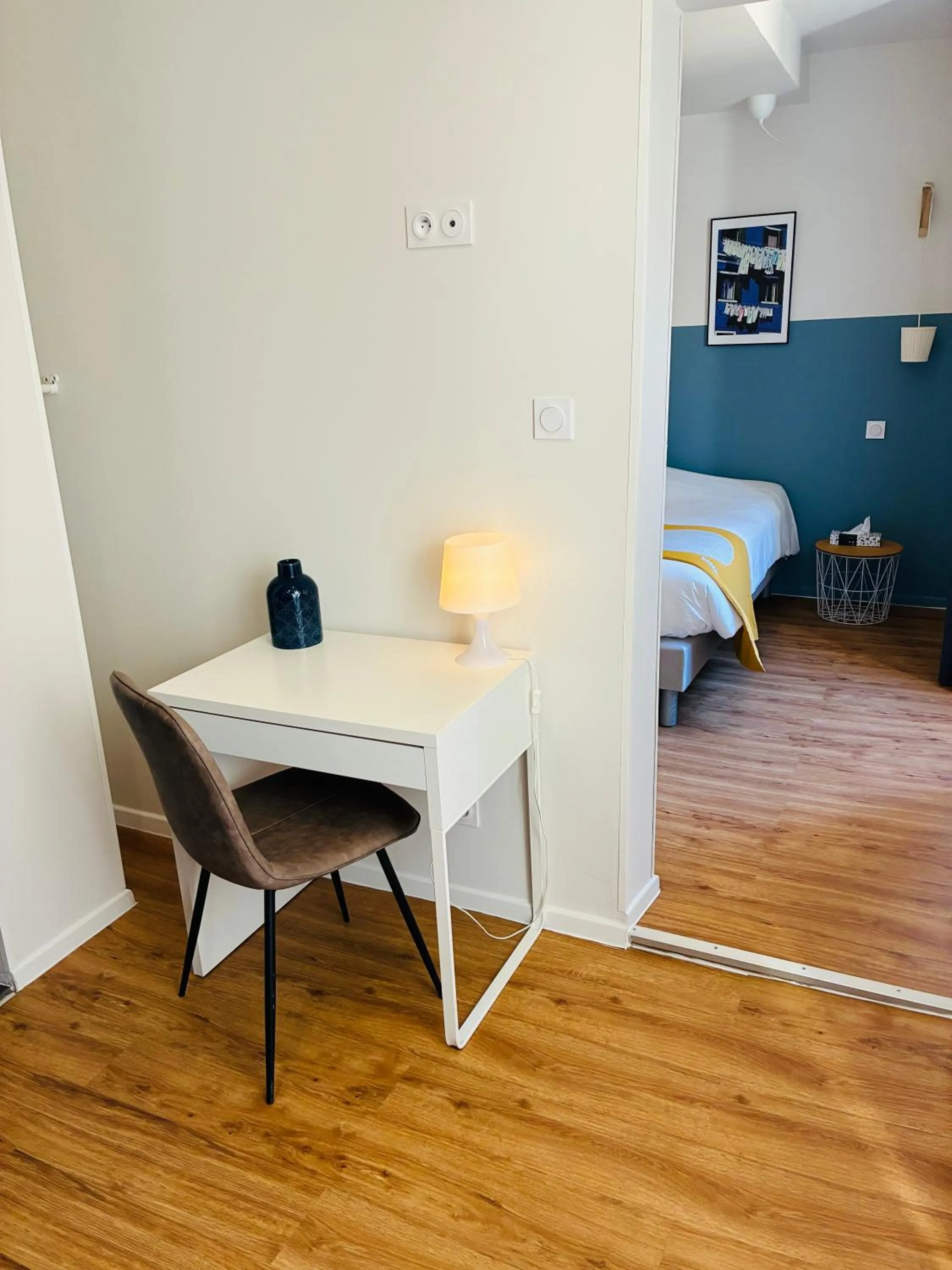 Bed in Hotel De Ma Tante