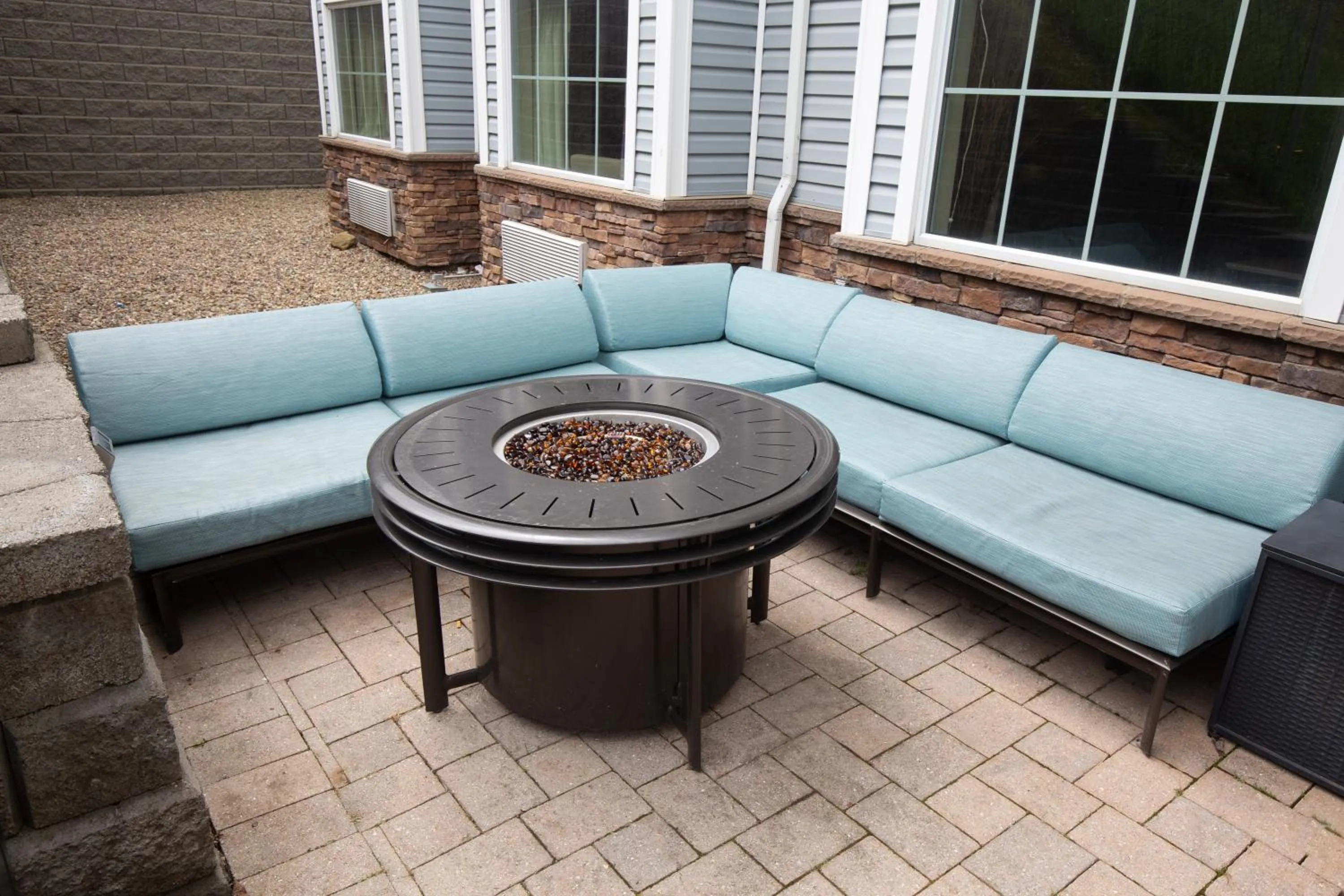 Patio in Microtel Inn & Suites by Wyndham Waynesburg