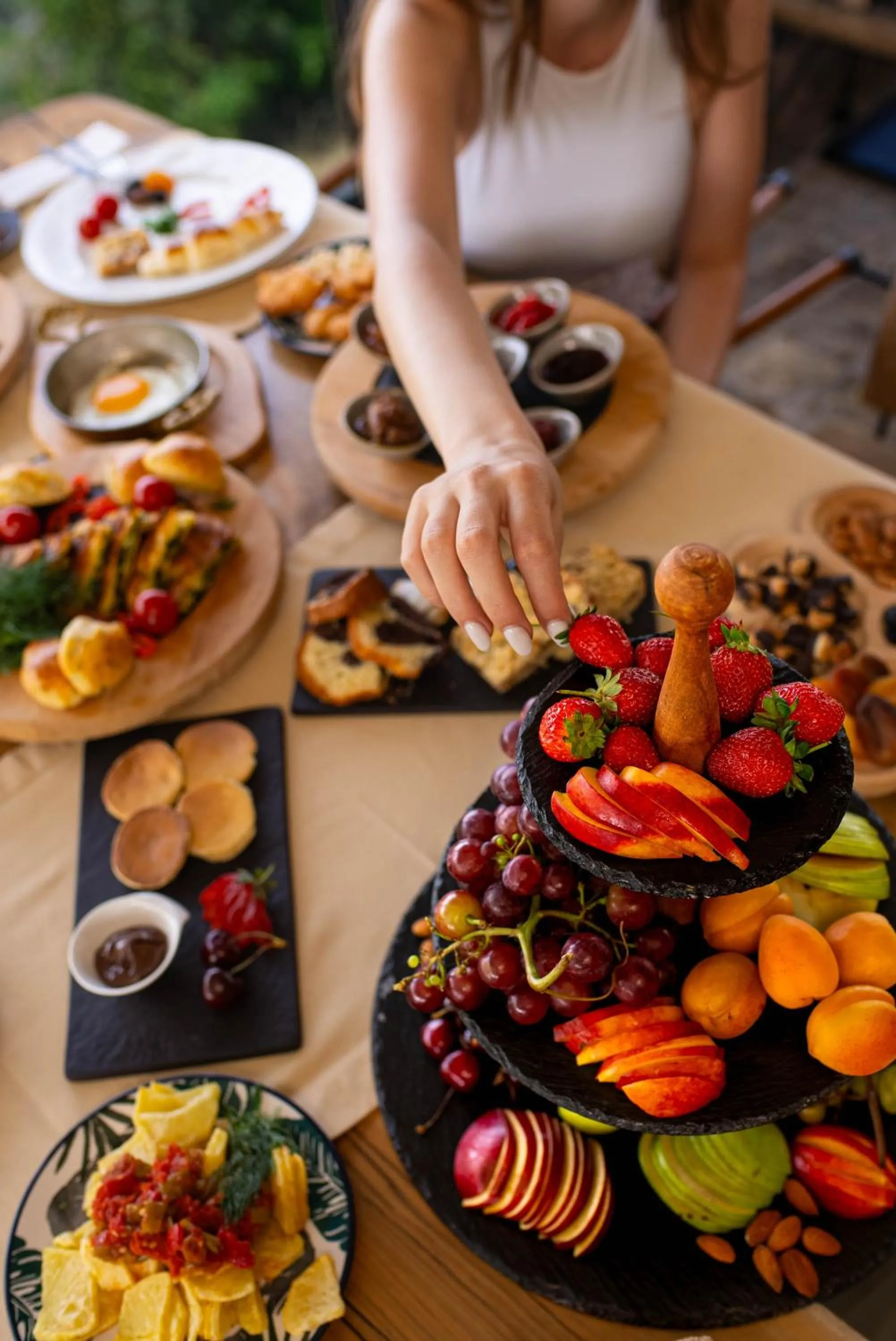 Breakfast in Parna Hotel