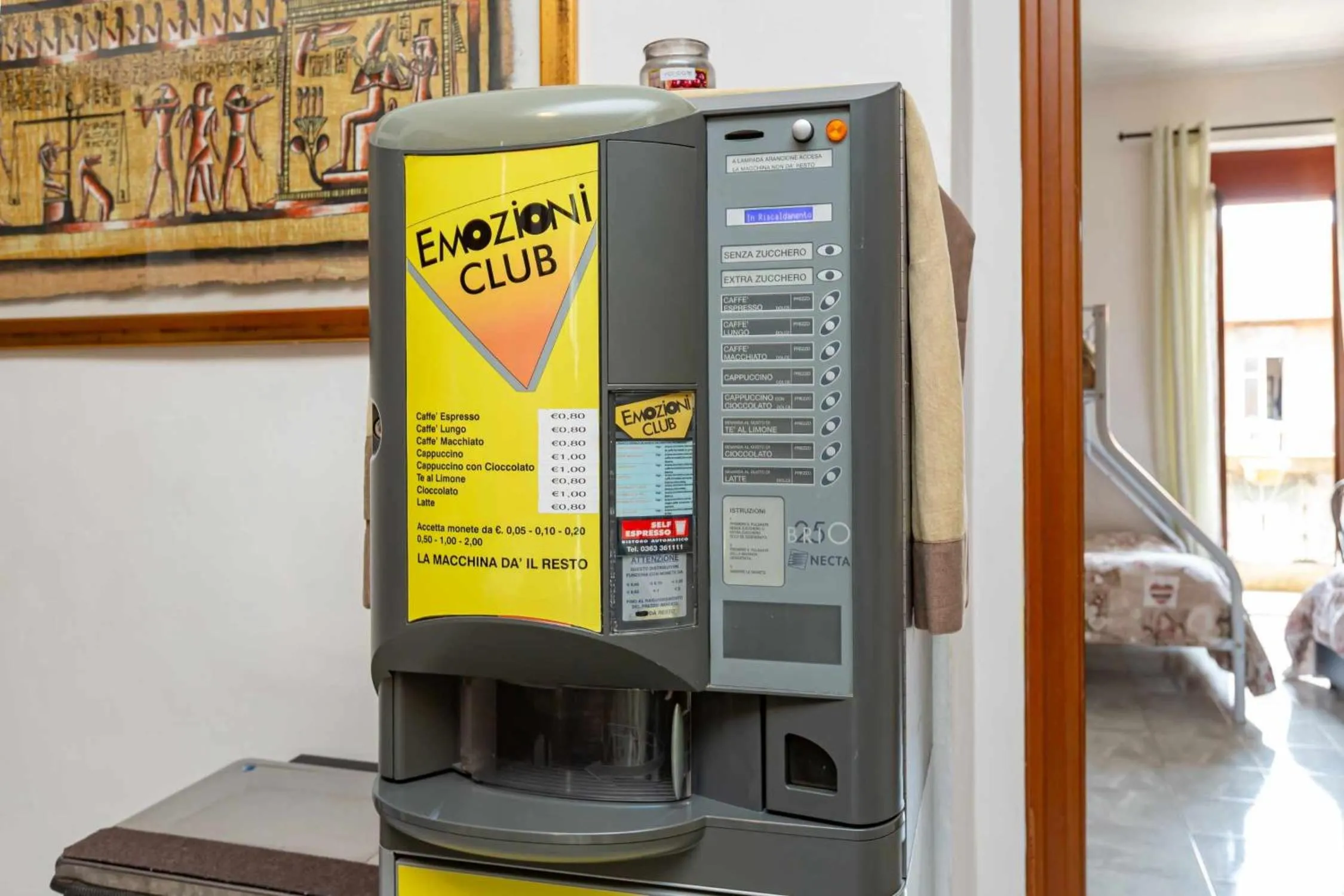 minibar in Grotta di Rita