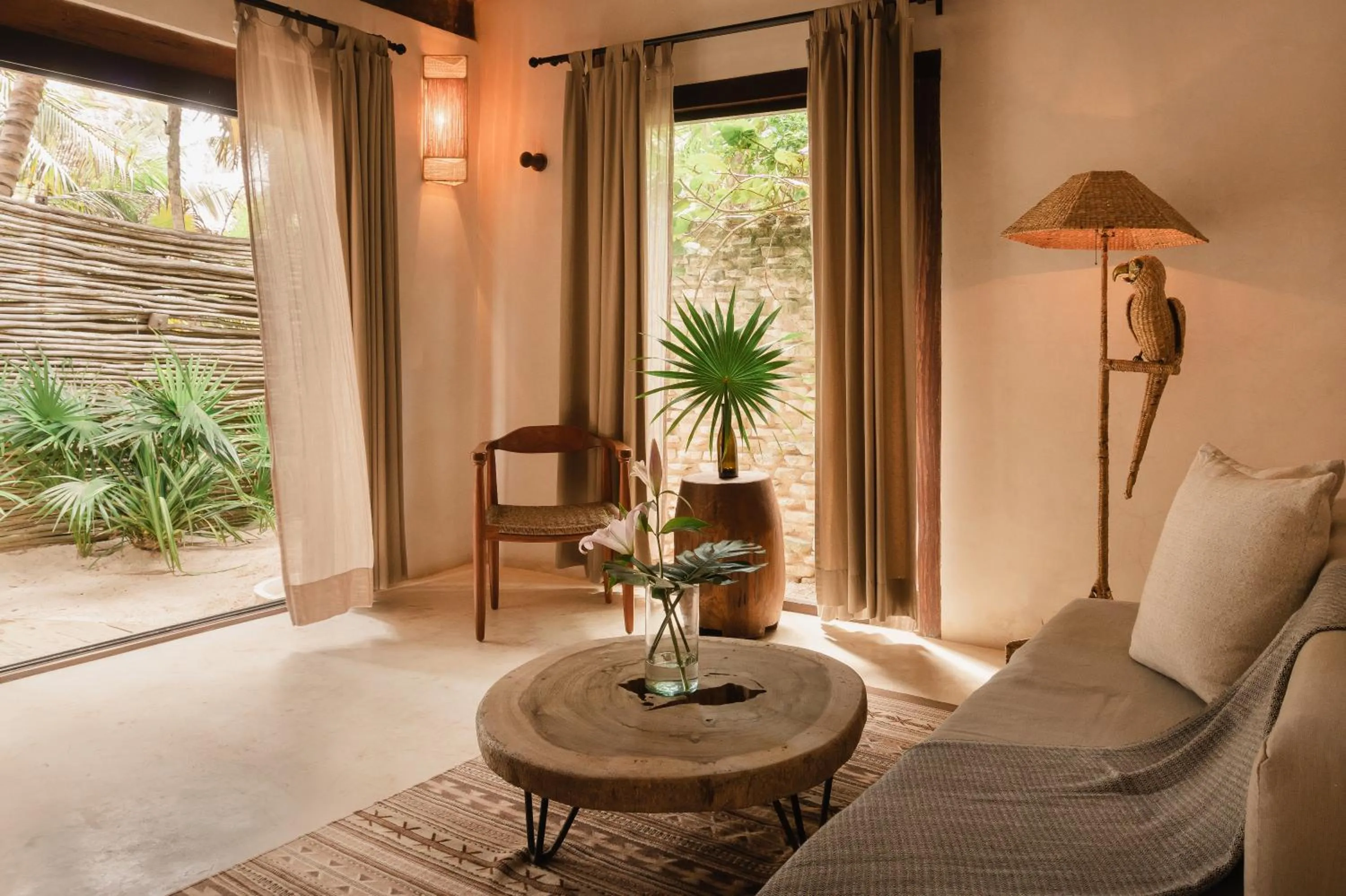 Living room in Aldea Canzul Tulum