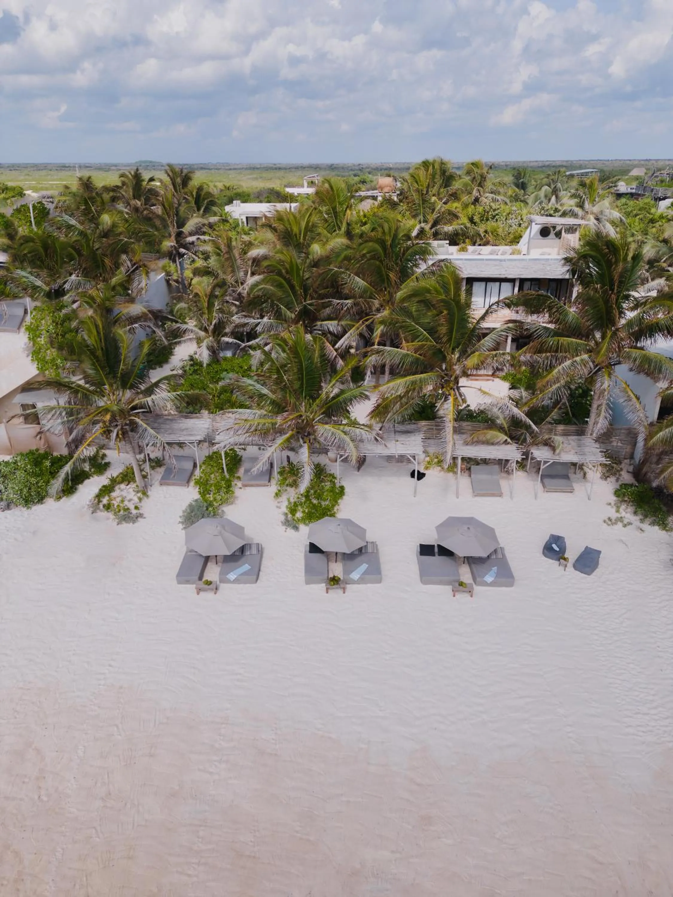 Bird's eye view in Aldea Canzul Tulum