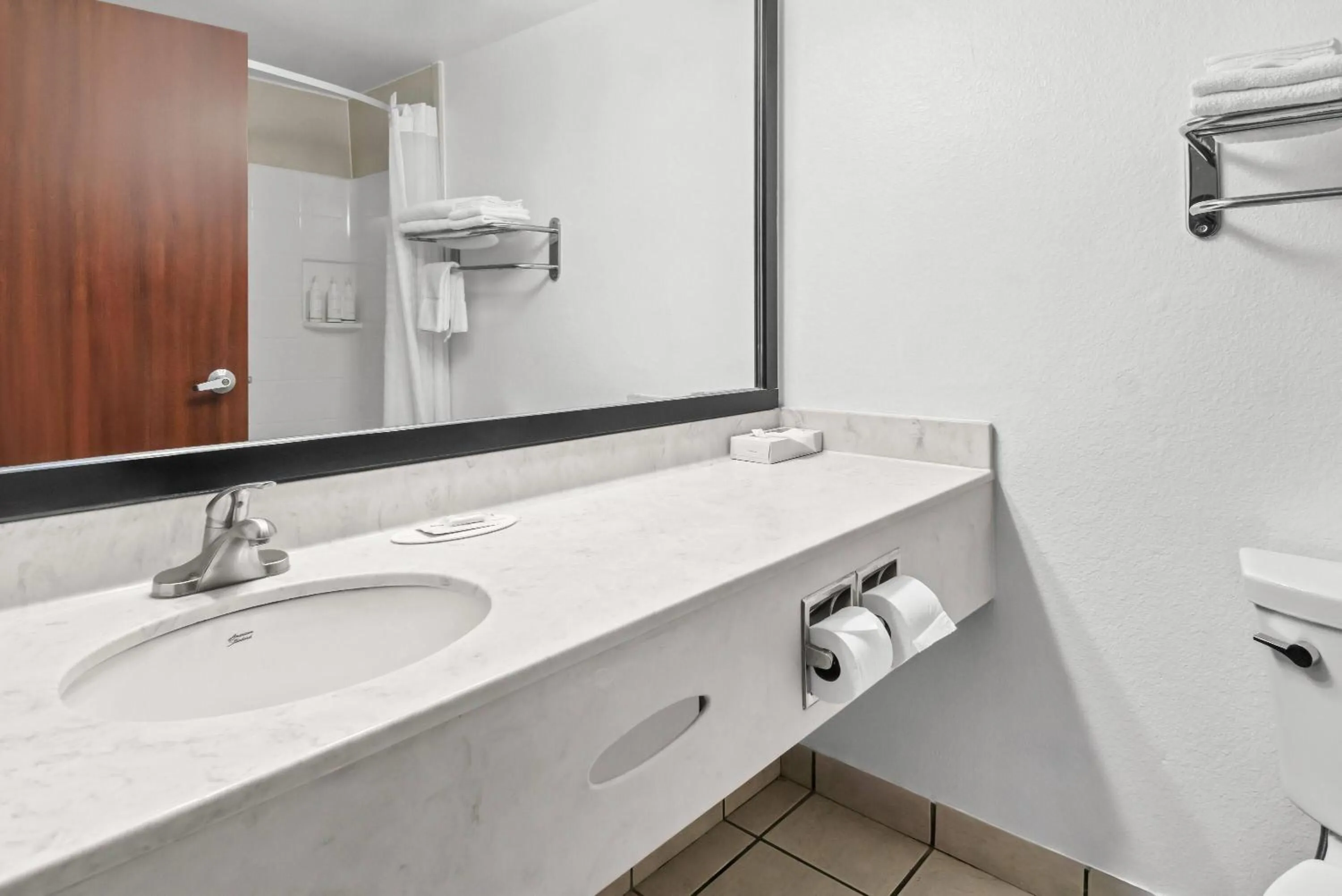 Bathroom in Super 8 by Wyndham Weatherford