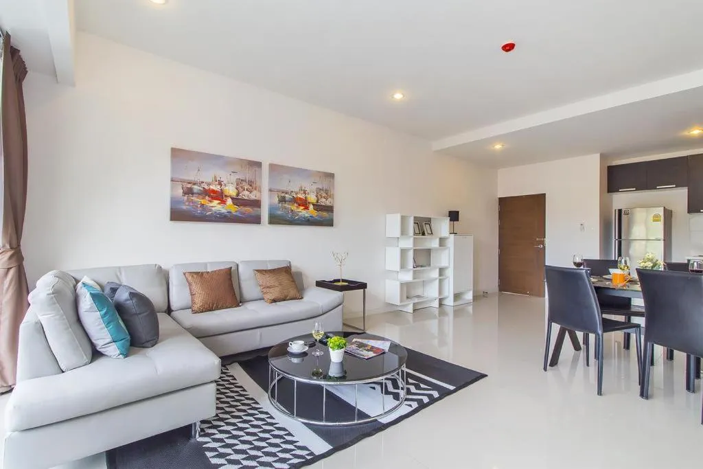 Living room in Chic Condo by RESAVA