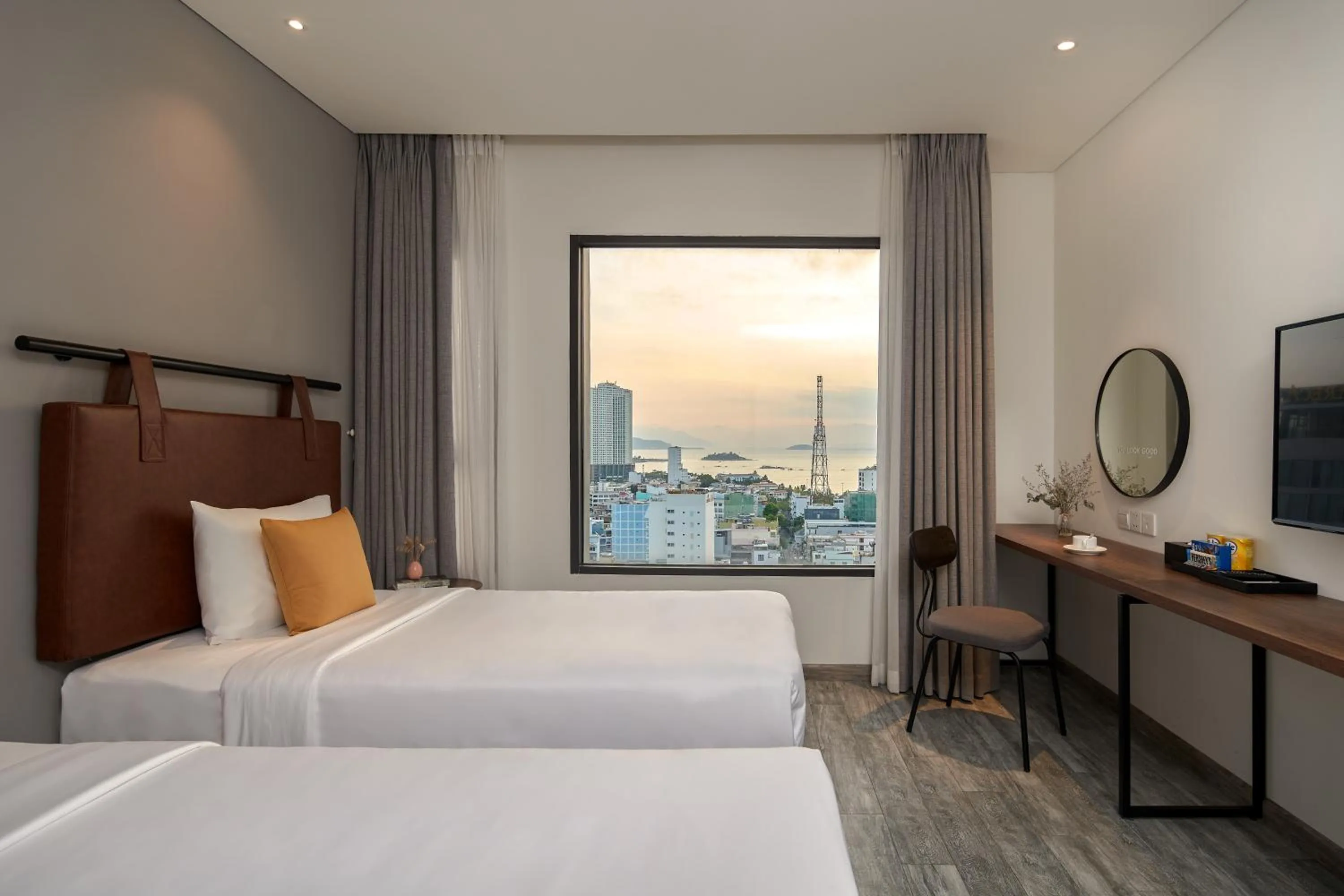 Bed in Em Oi Boutique Hotel