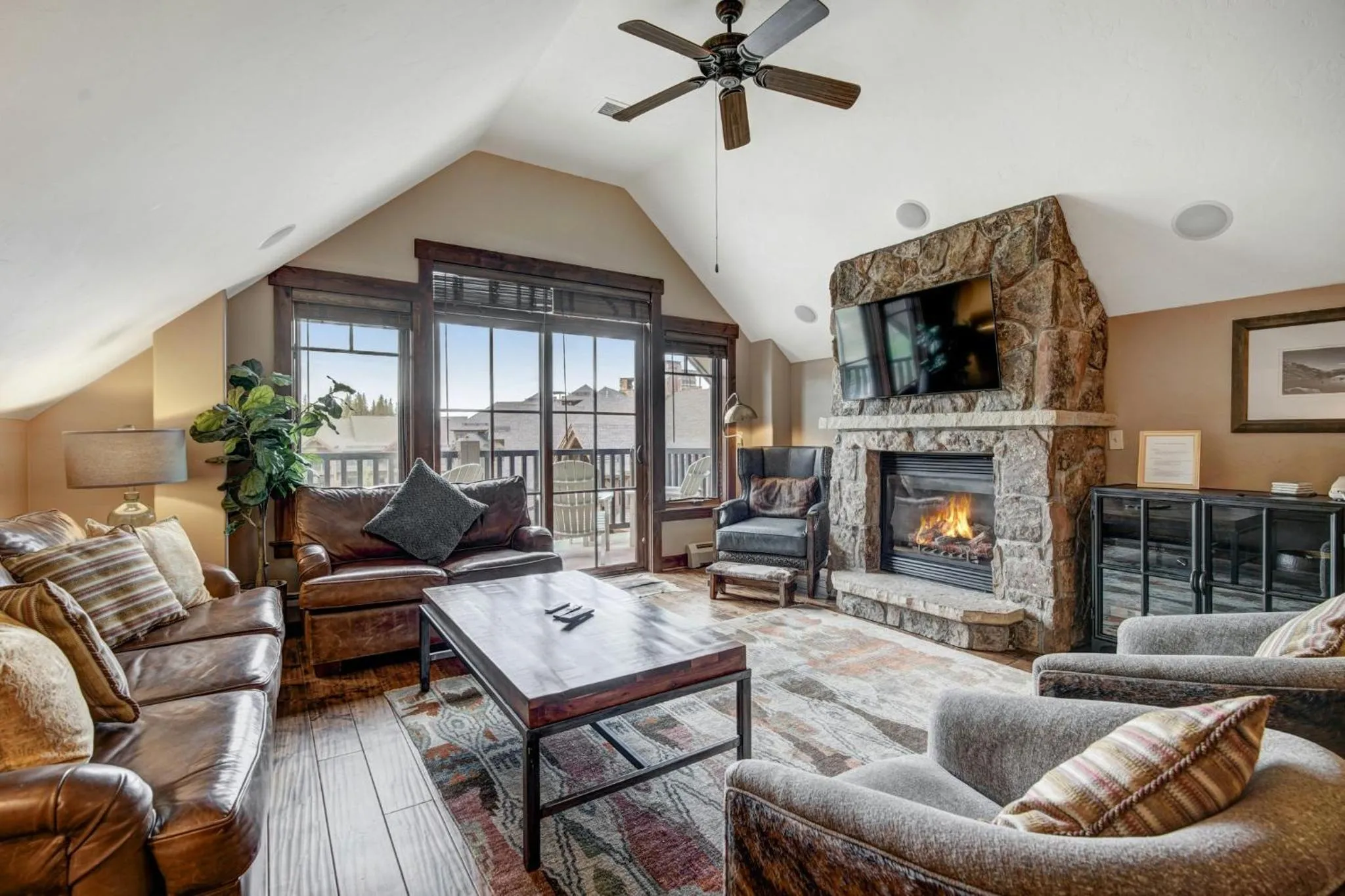 Living room in Crystal Peak Lodge, A Vail Resorts Property