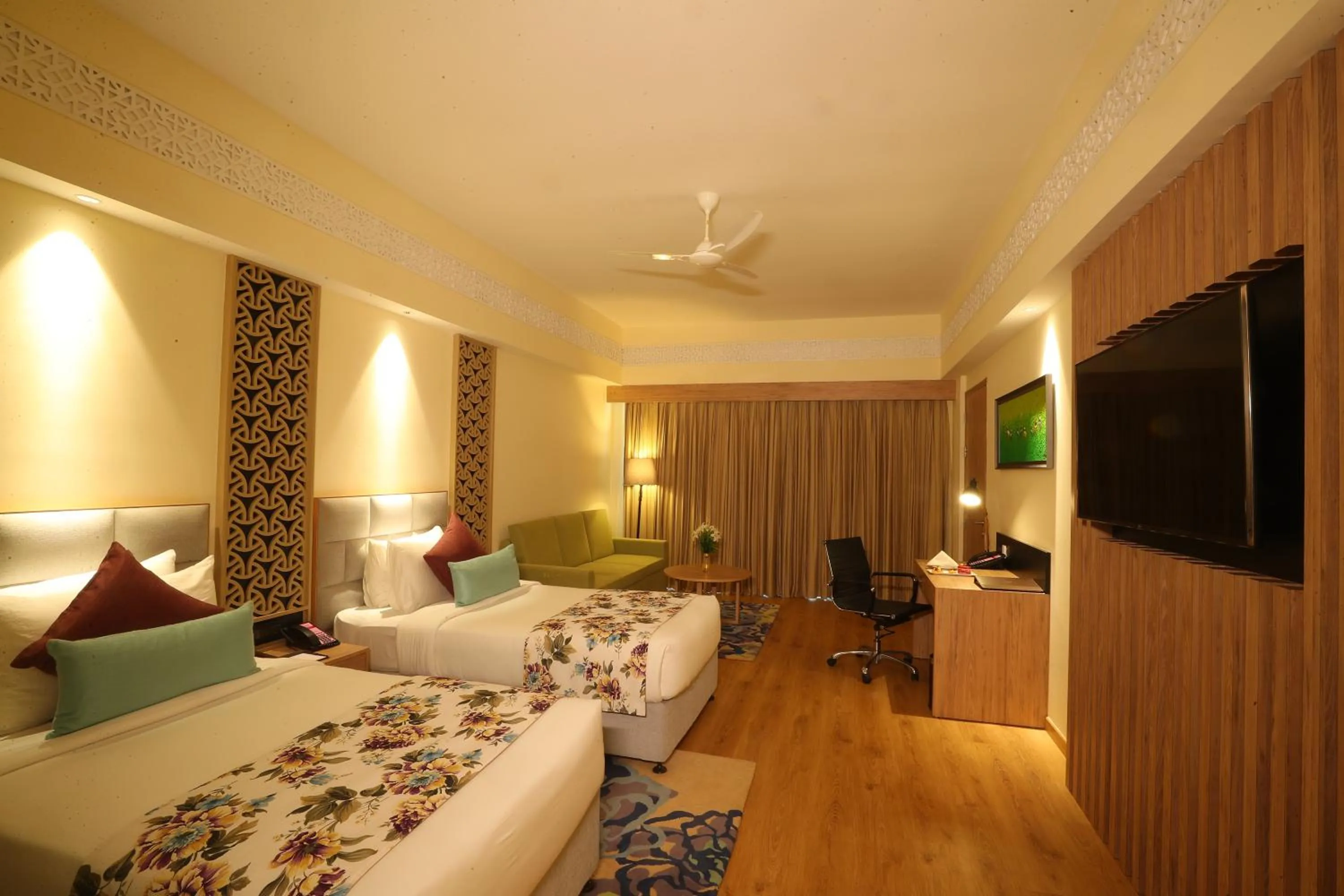 Bed in Regenta Resort Belagavi