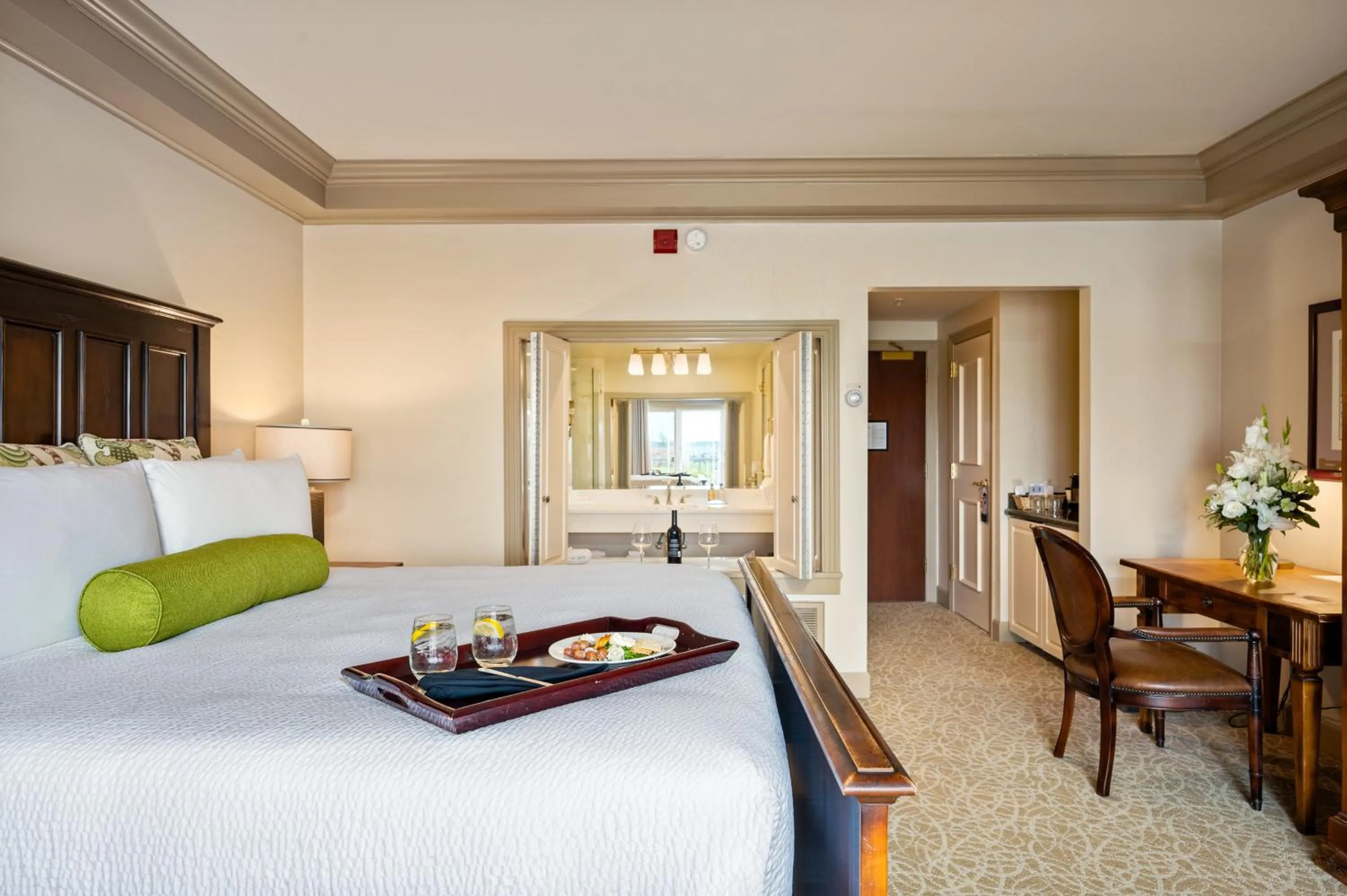 Bed in Hotel Bellwether on Bellingham Bay