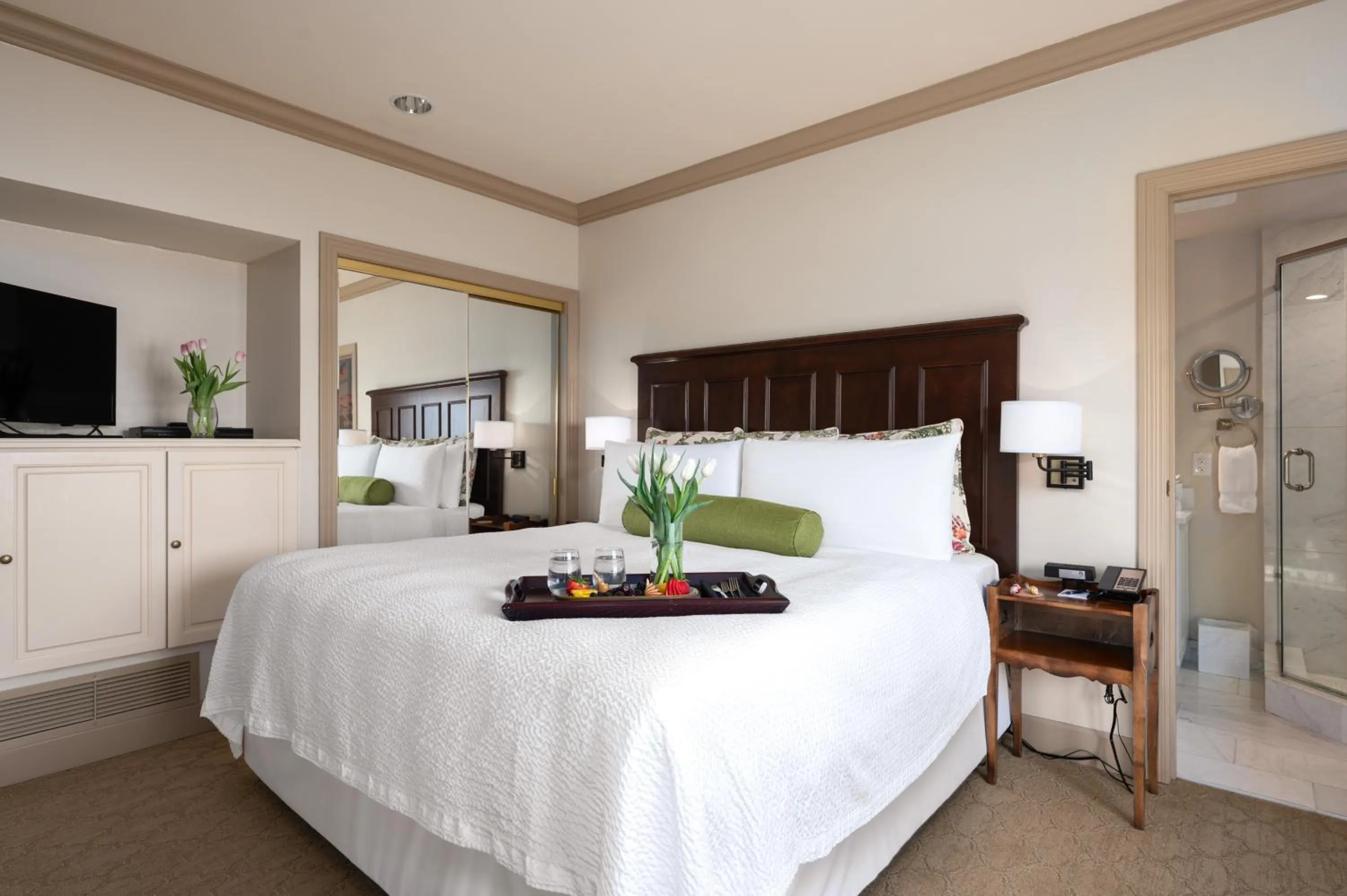 Bed in Hotel Bellwether on Bellingham Bay