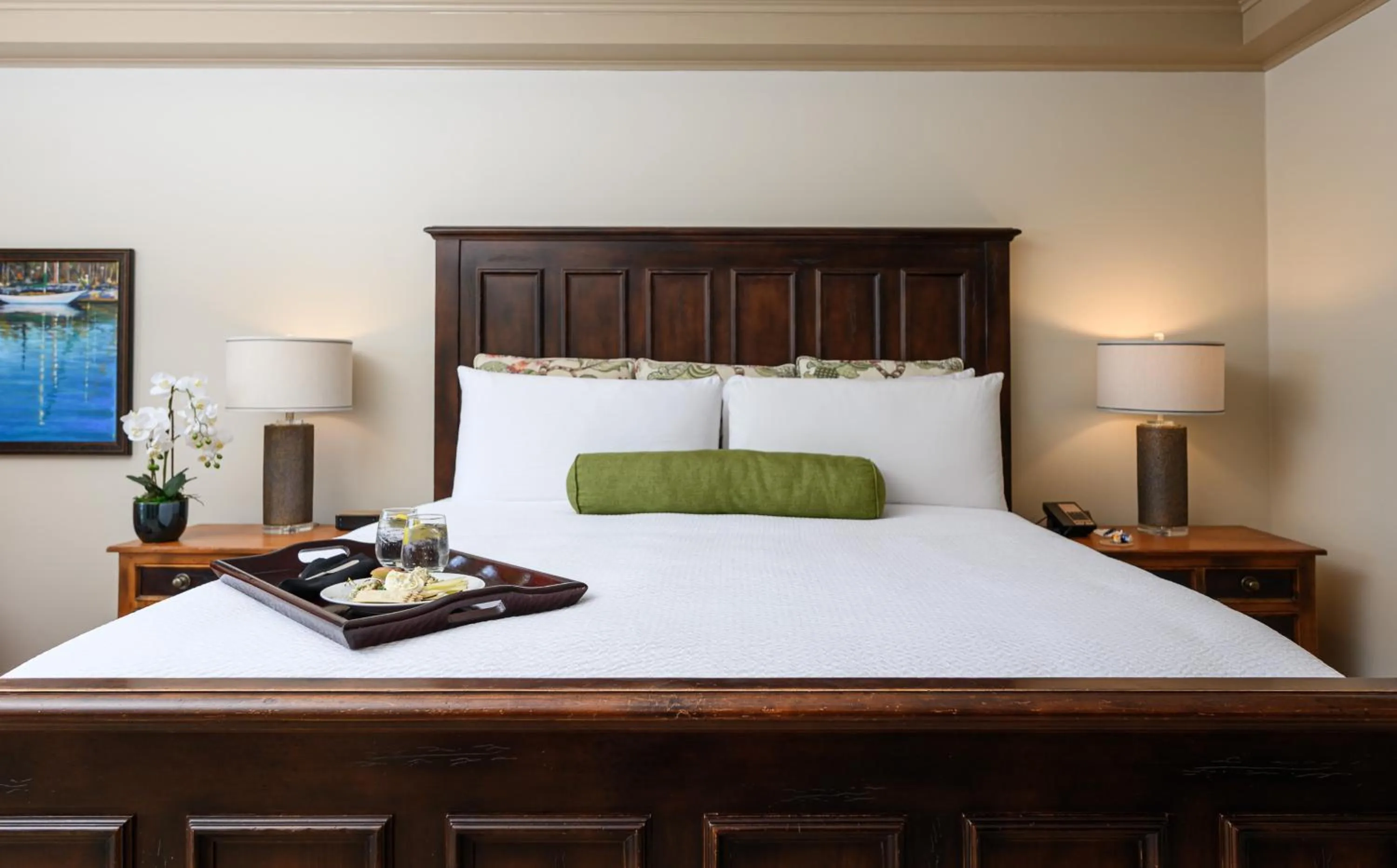 Bed in Hotel Bellwether on Bellingham Bay