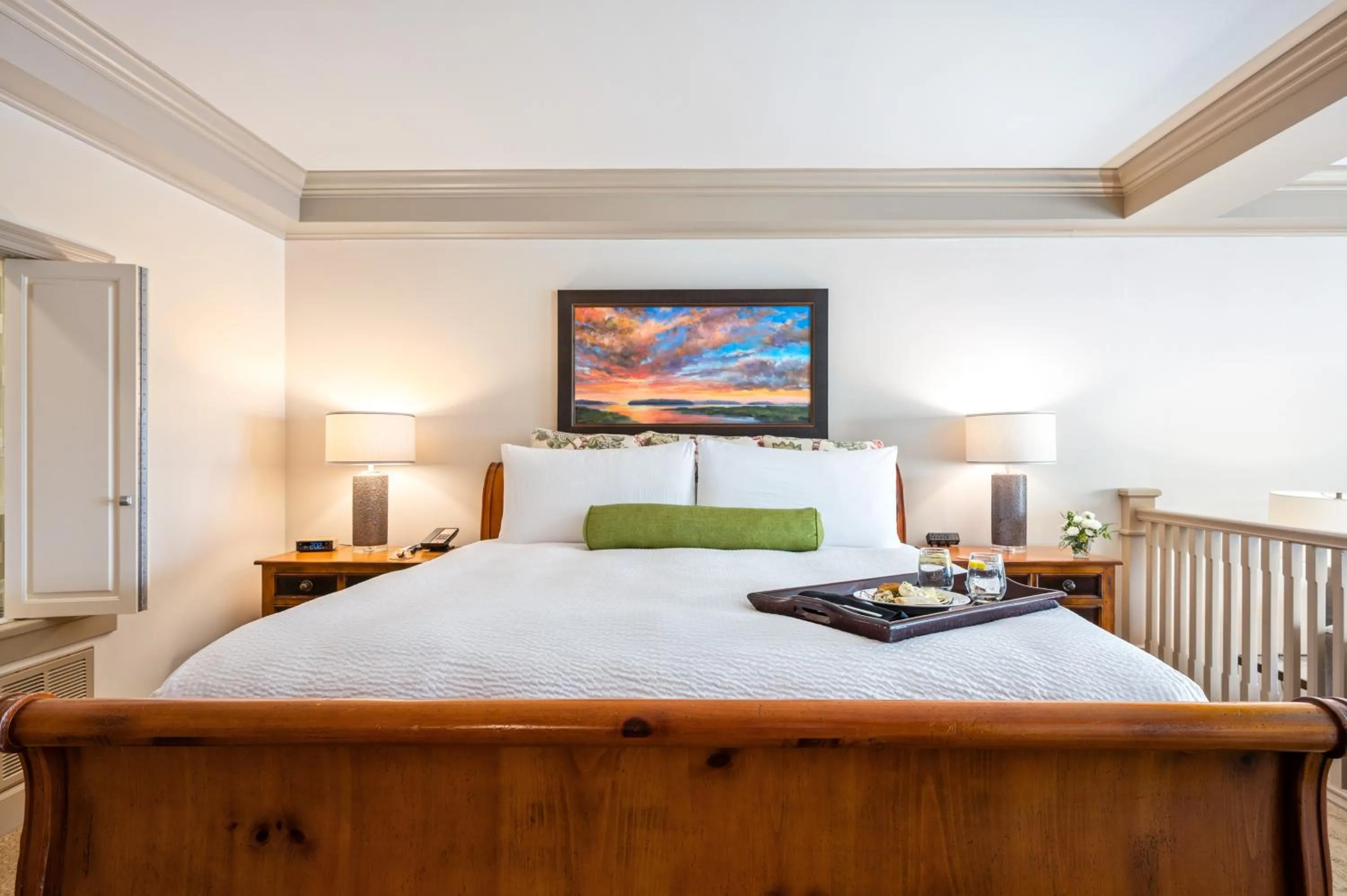 Bed in Hotel Bellwether on Bellingham Bay