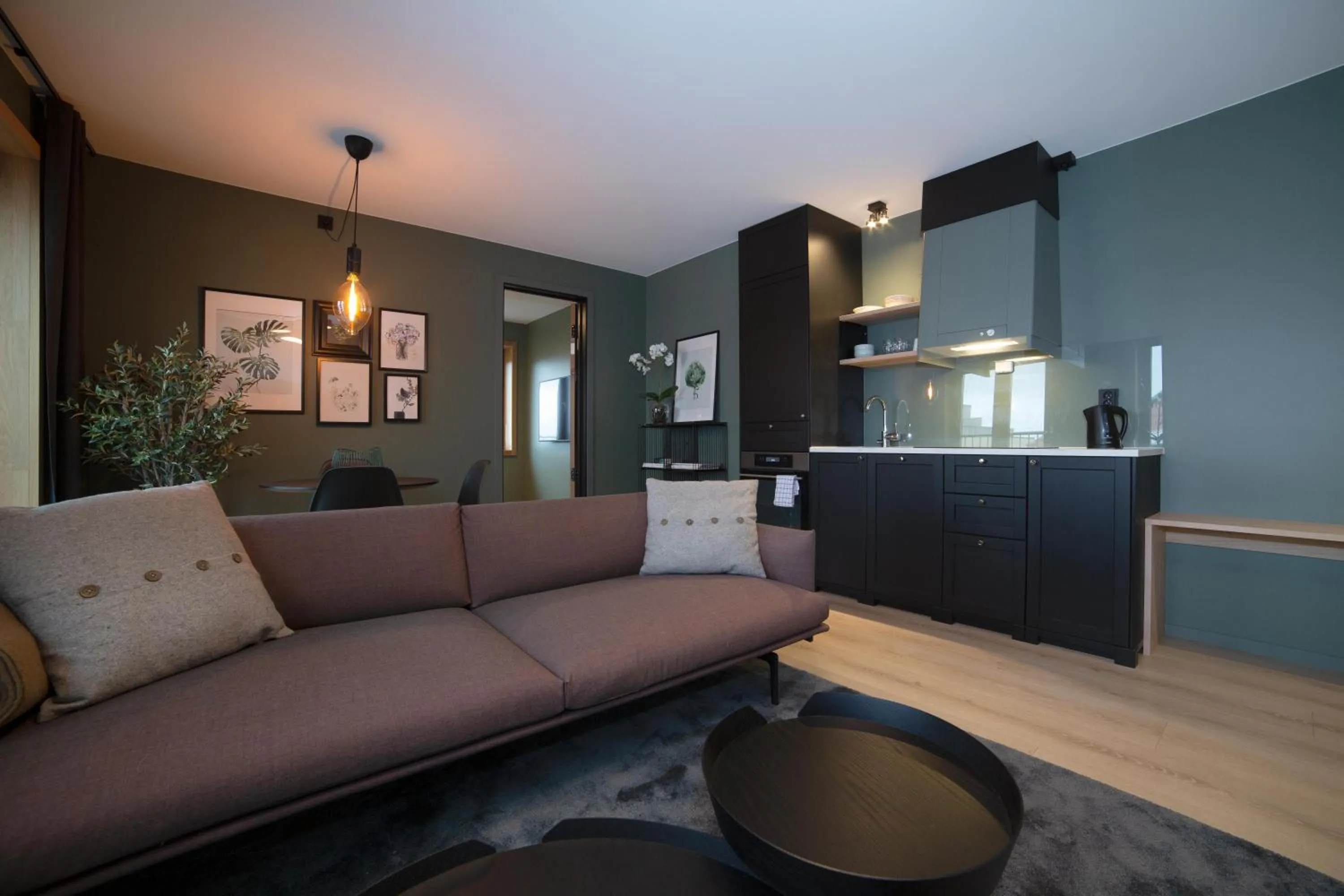 Kitchen or kitchenette in Home Again Apartments Kirkegata