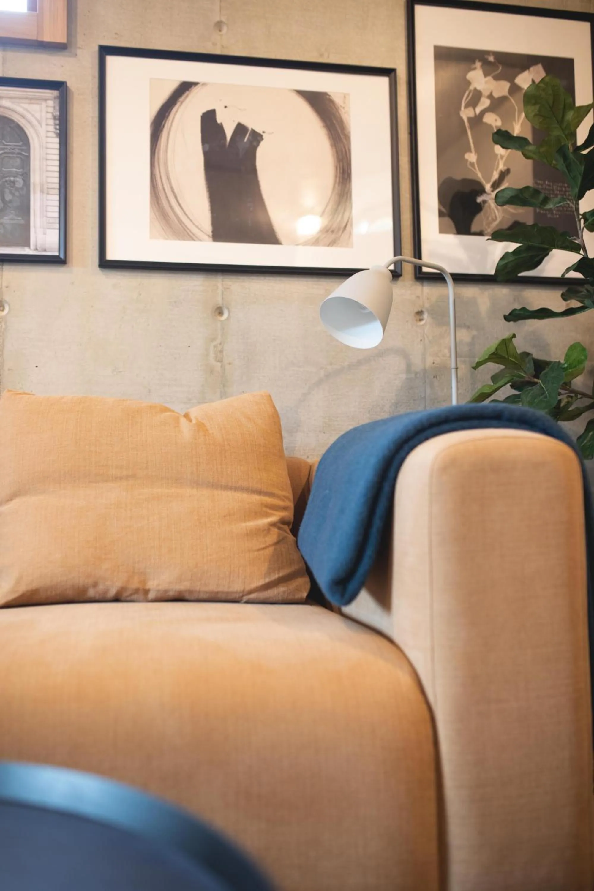 Living room in Home Again Apartments Kirkegata