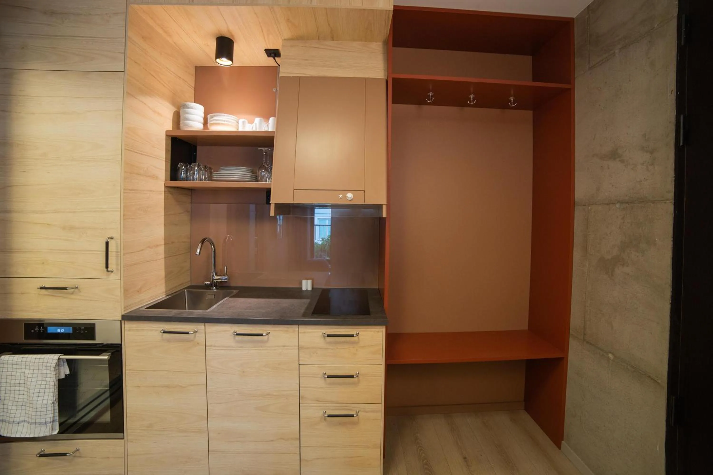 Kitchen or kitchenette in Home Again Apartments Kirkegata