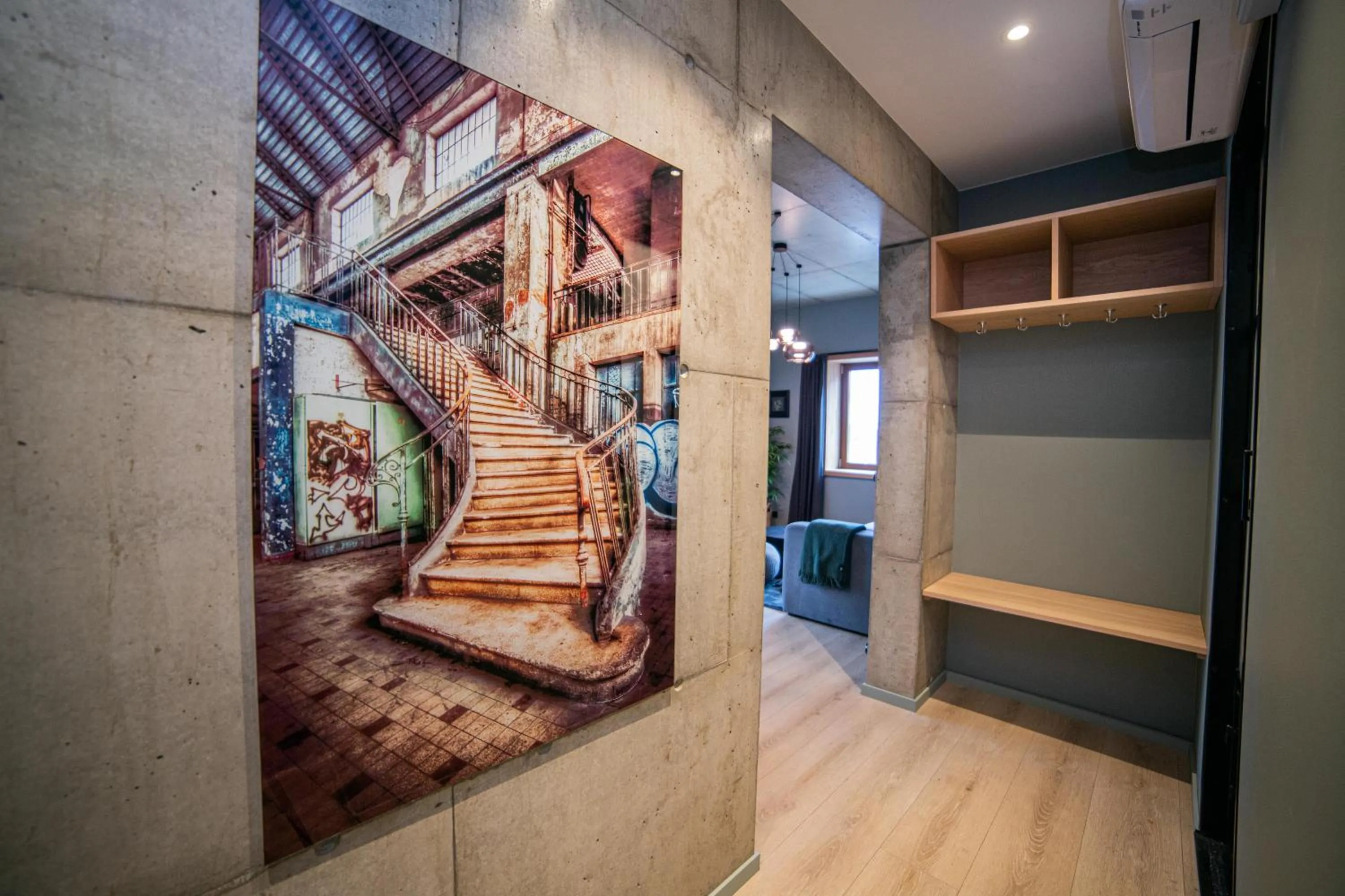 Decorative detail in Home Again Apartments Kirkegata