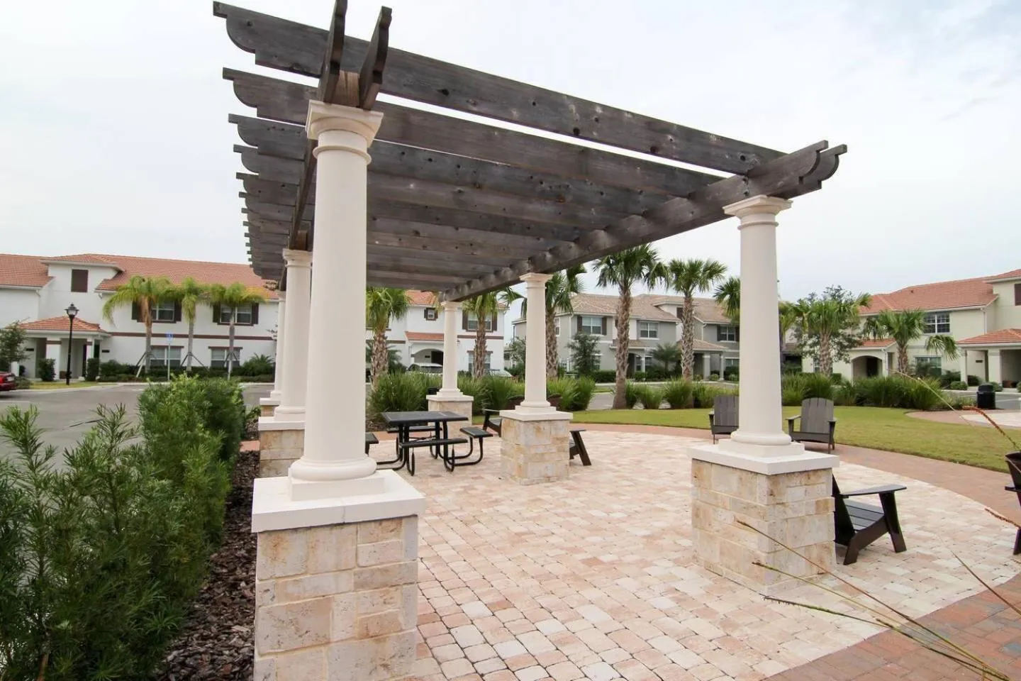 Patio in H - New 2 Bedroom Condo - 5 Miles to Disney - Free Water Park