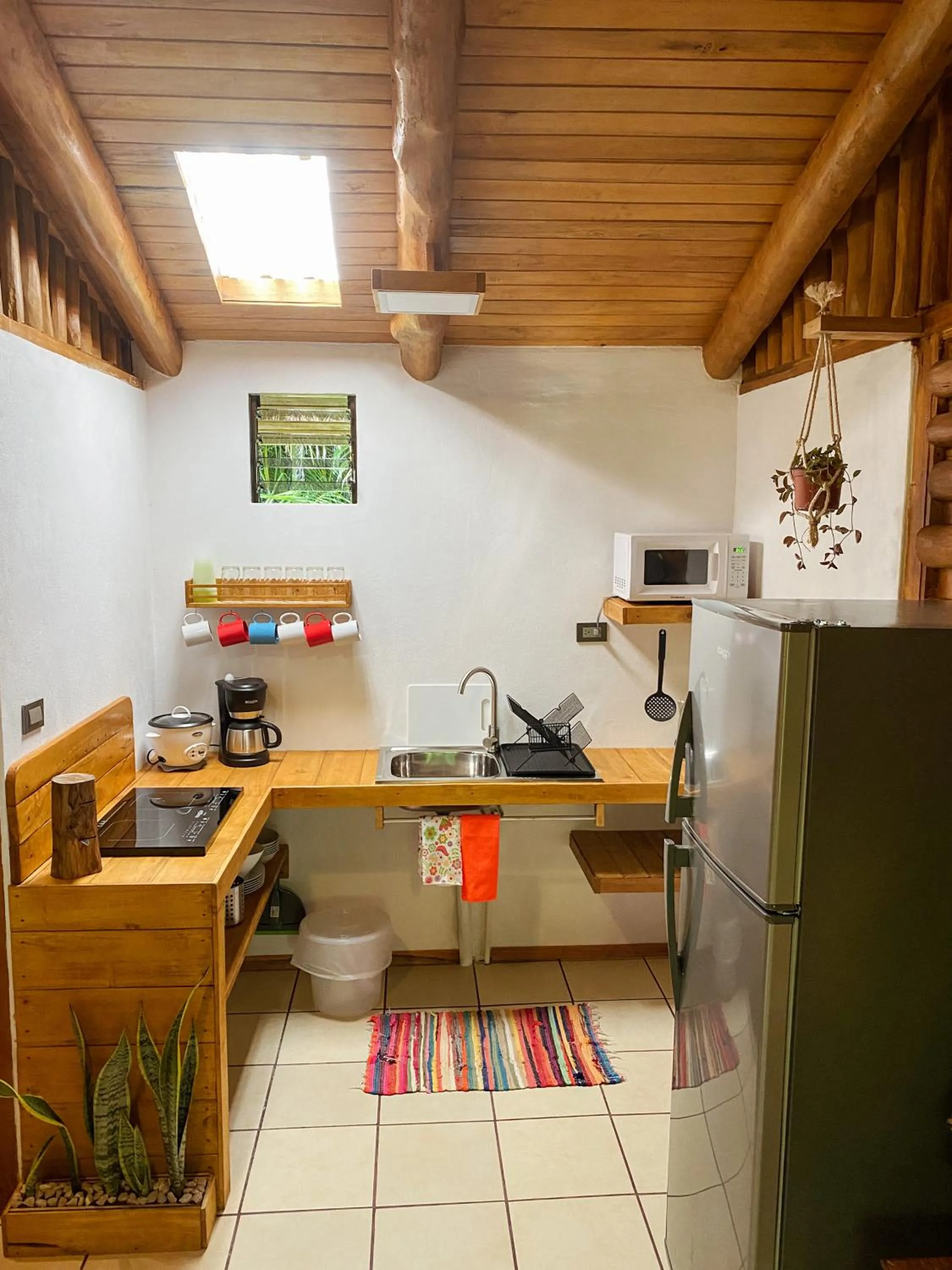 Kitchen or kitchenette in Cabañas Lamaite