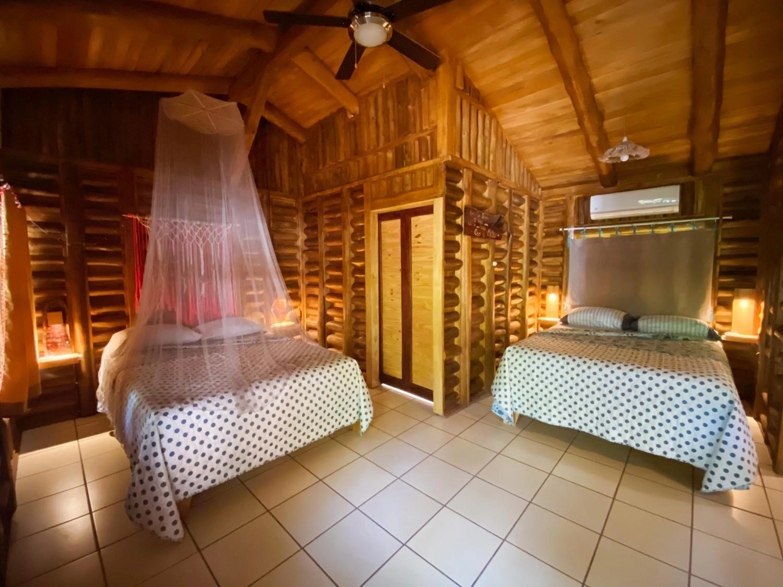 Bed in Cabañas Lamaite