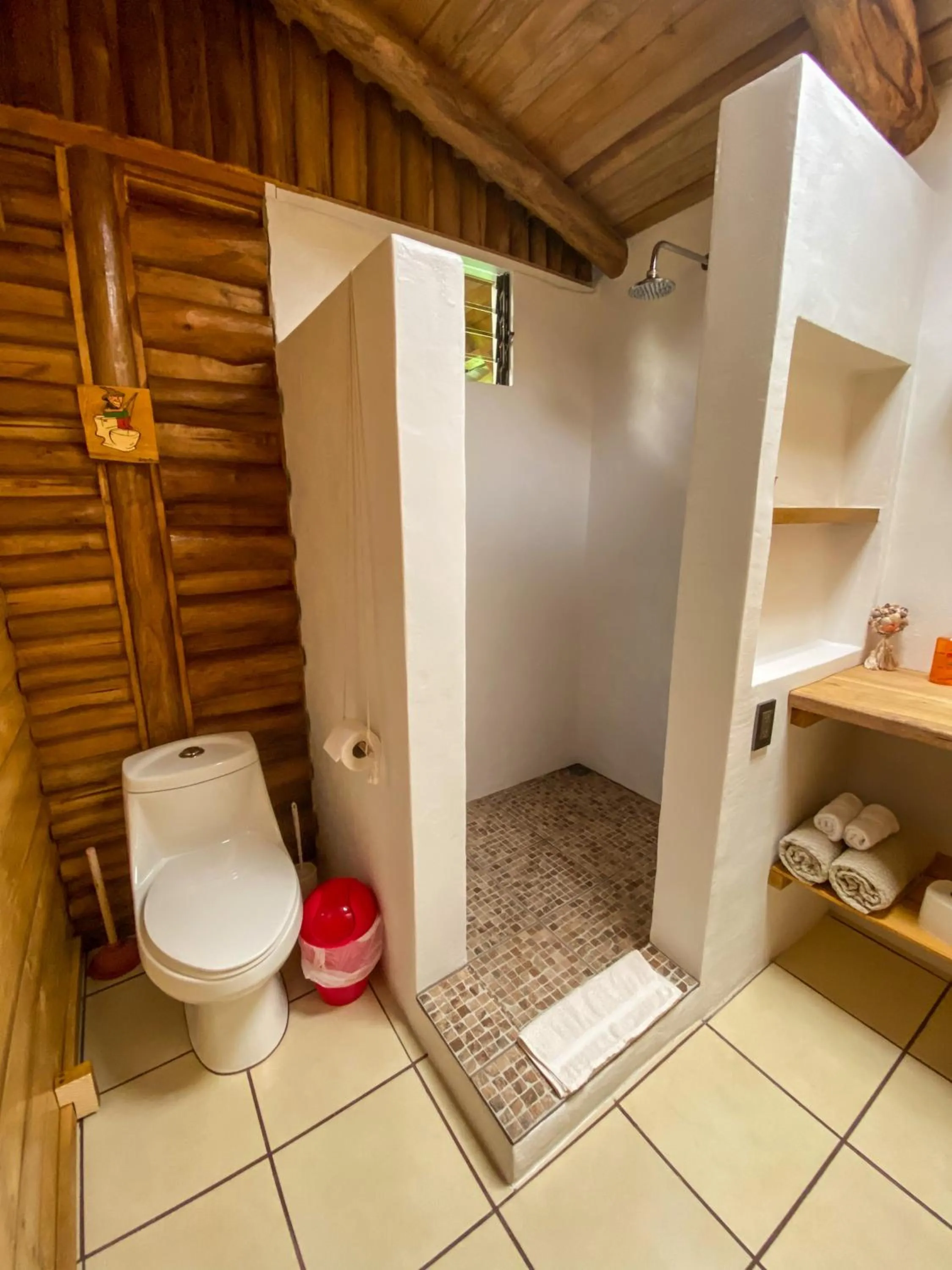 Bathroom in Cabañas Lamaite
