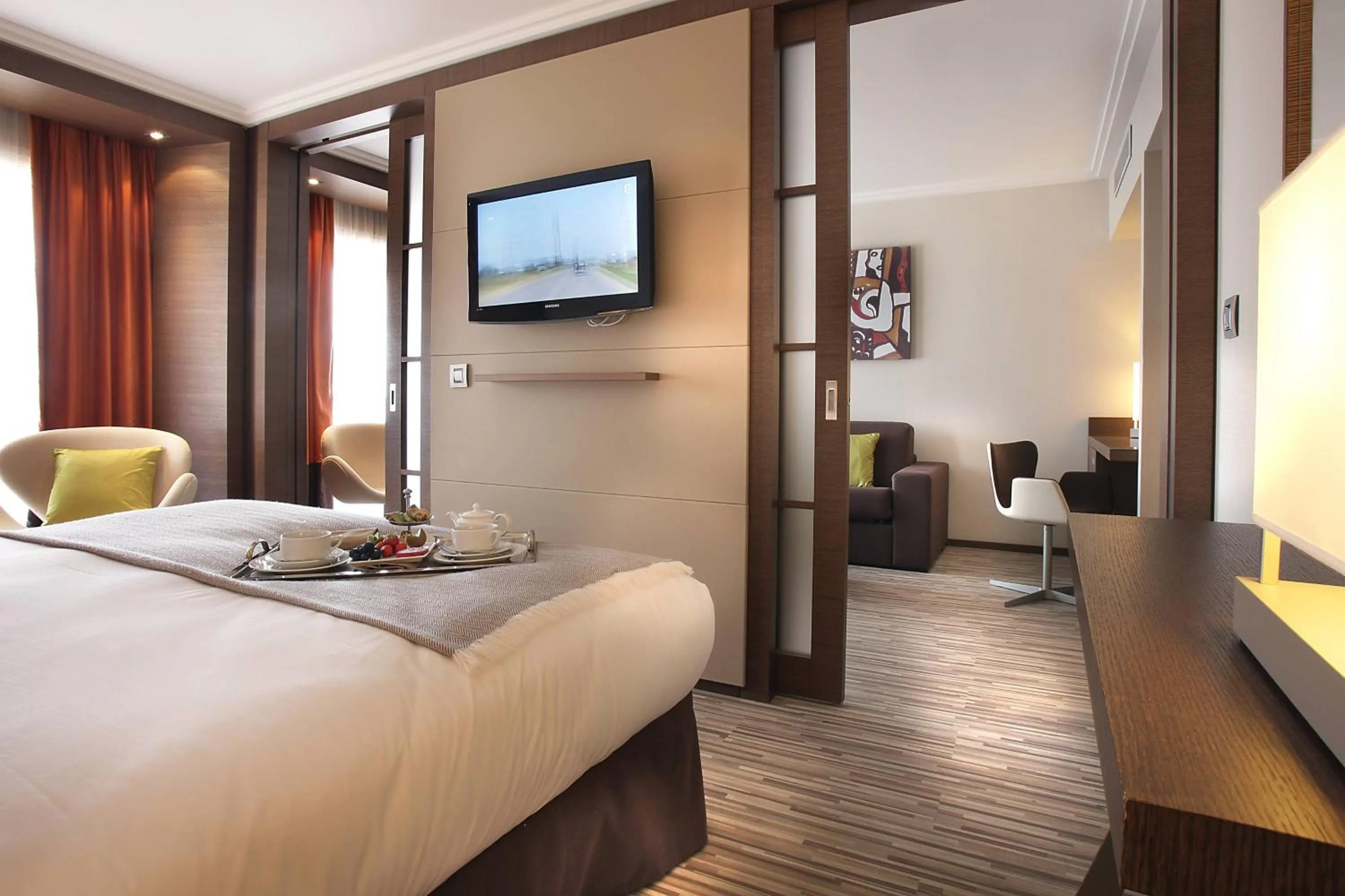 Photo of the whole room, Bed in AC Hotel by Marriott Ambassadeur Antibes - Juan Les Pins