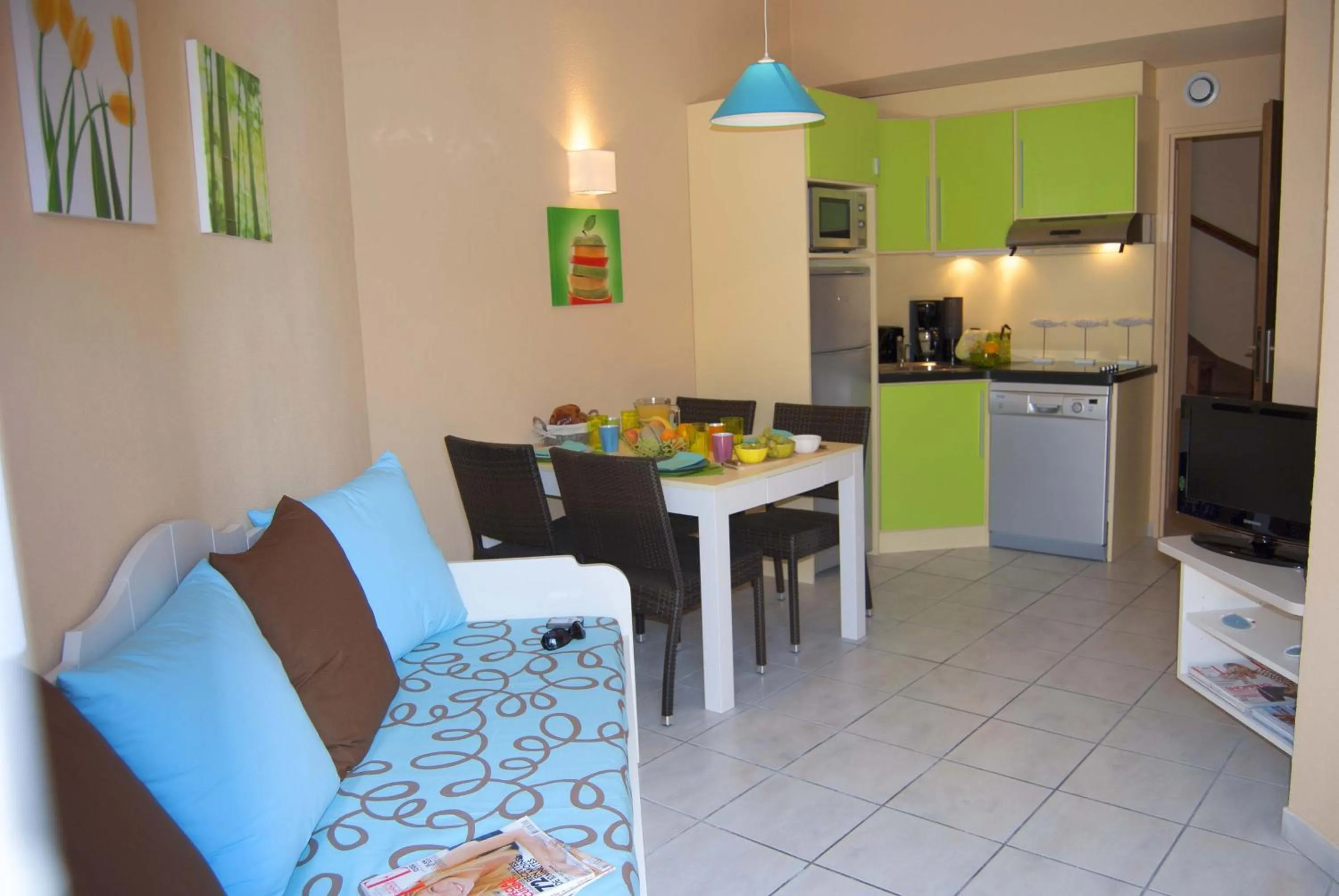 Living room in Lagrange Grand Bleu Vacances – Résidence Les Jardins de Neptune