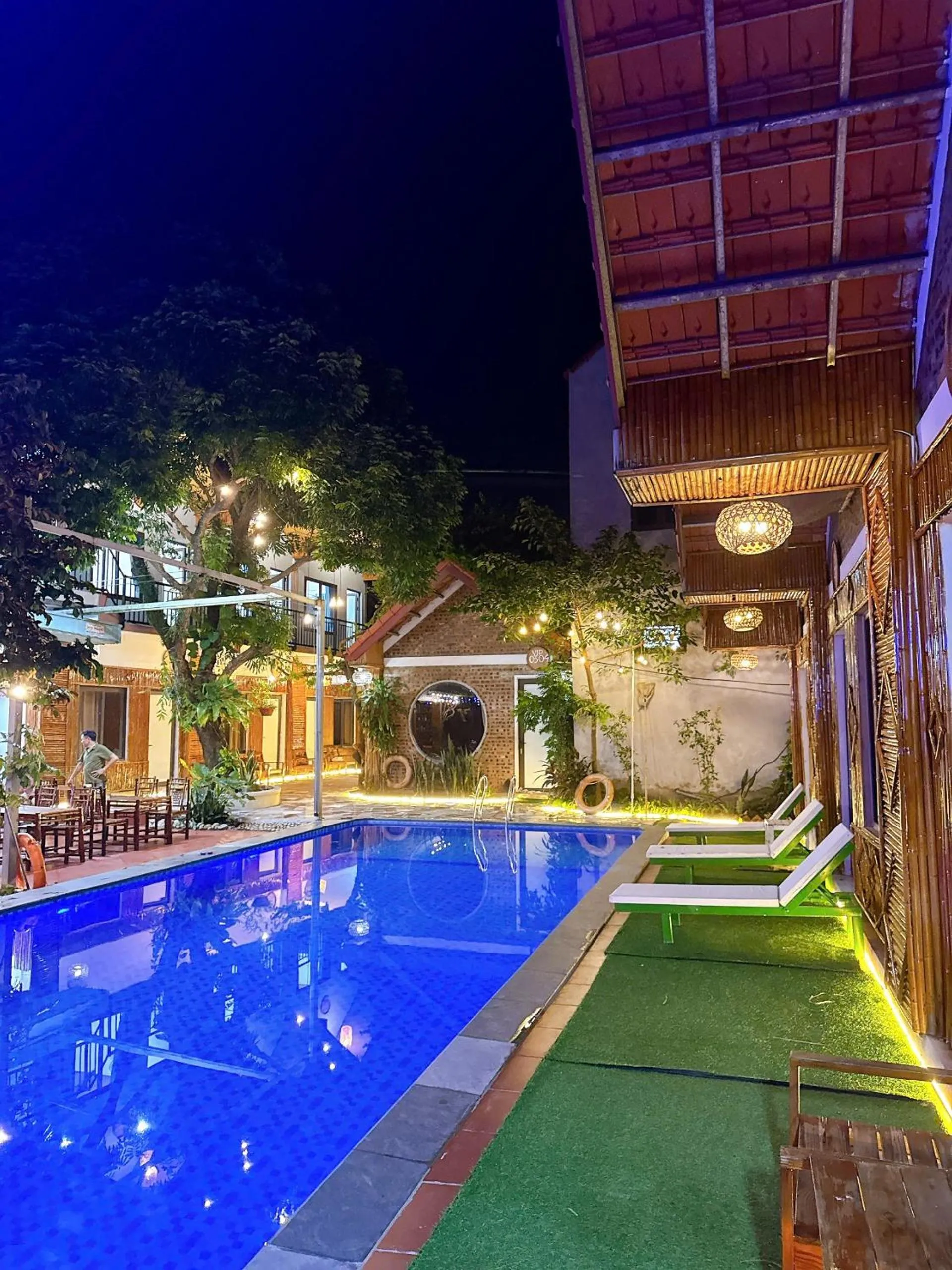 Pool view in Tam Coc Charming Bungalow