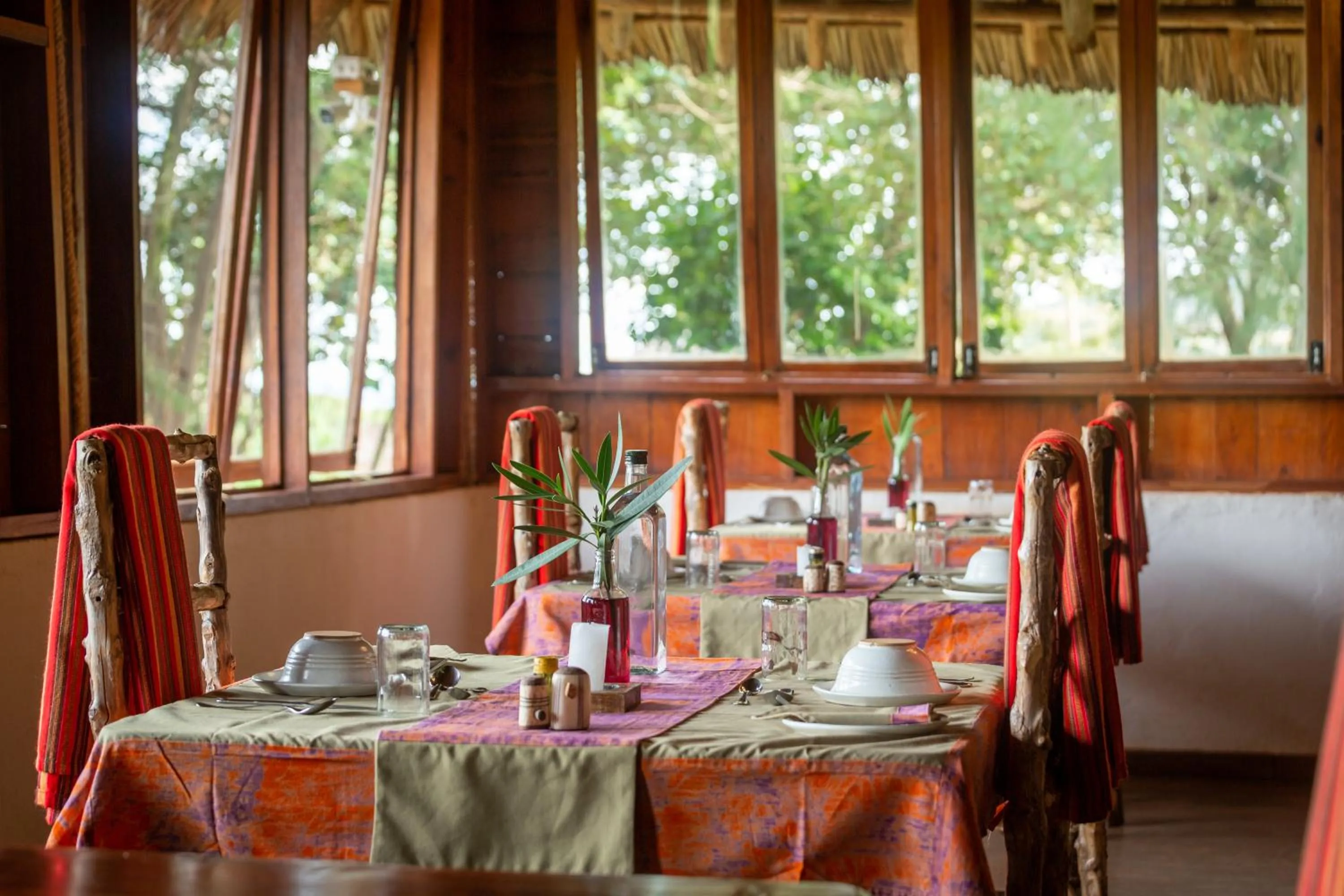 Dining area in Karatu Tented Lodge
