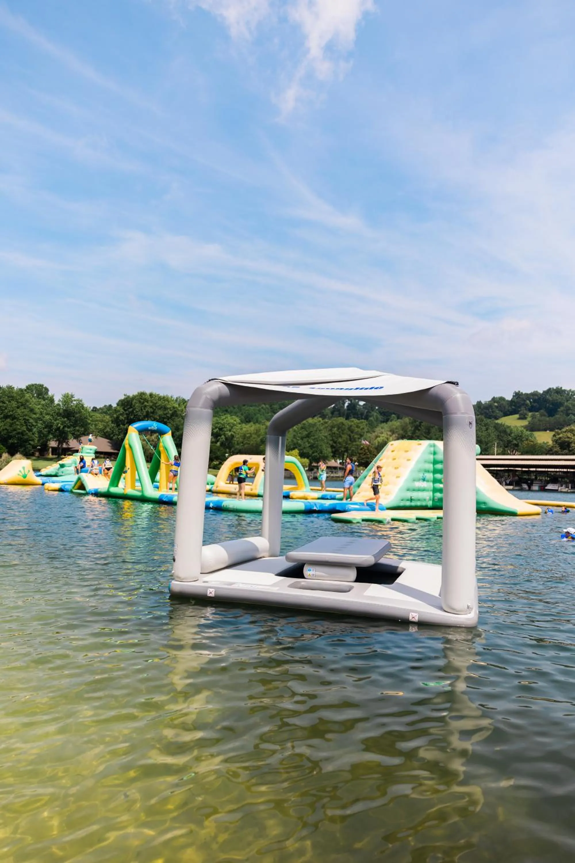 Aqua park in The Ridges Resort on Lake Chatuge