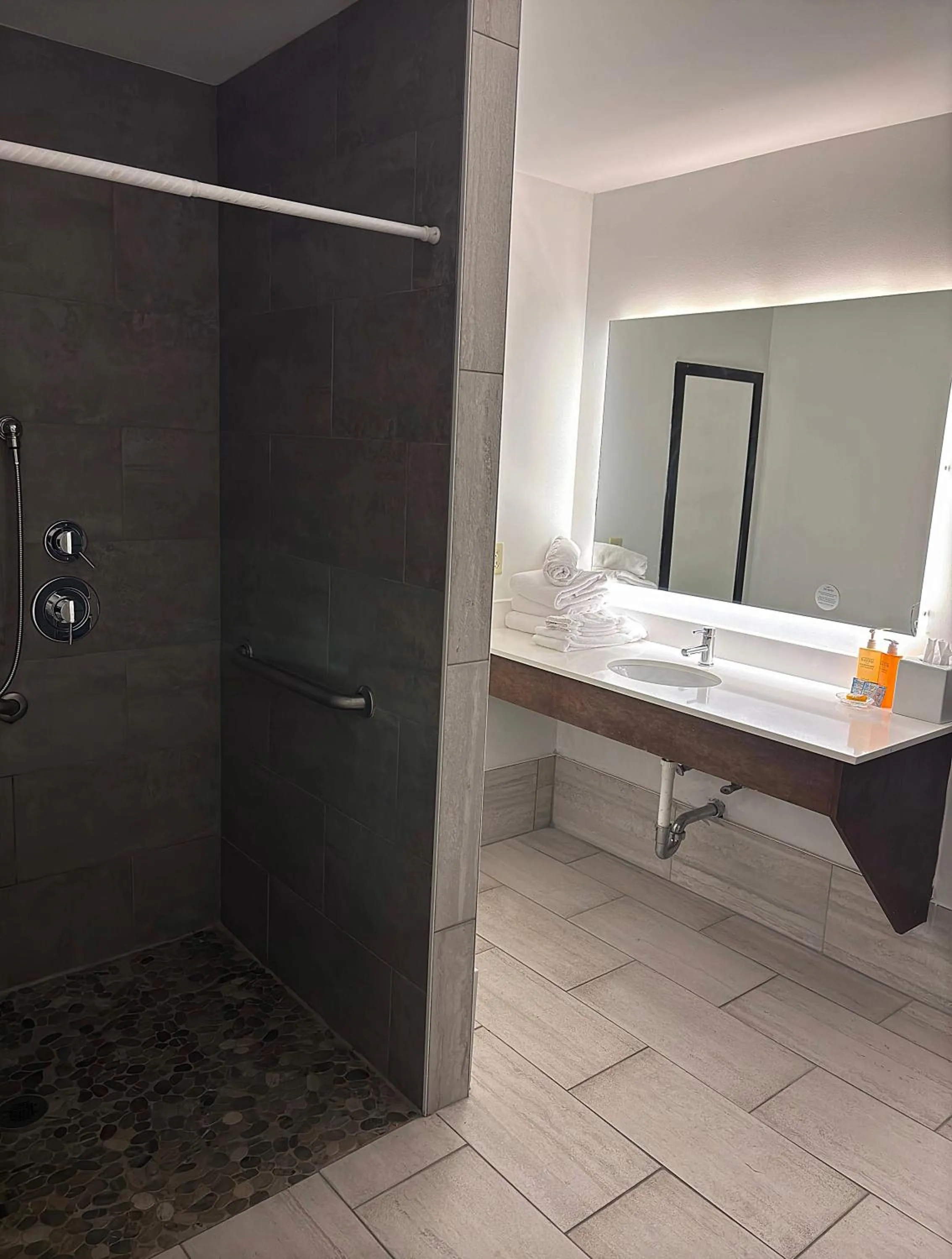 Shower in The Ridges Resort on Lake Chatuge