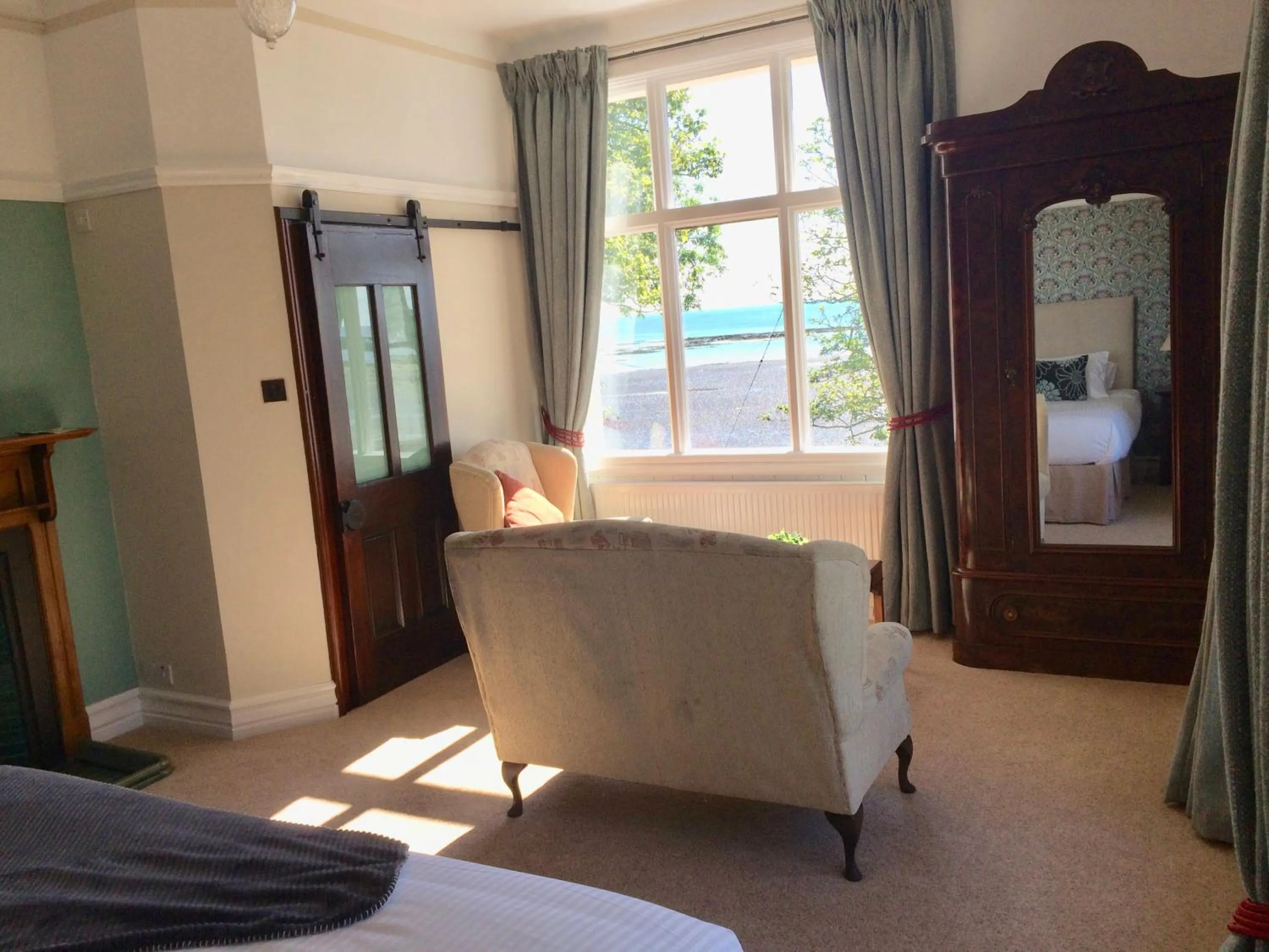 Seating area, Bed in The Old Vicarage NI B&B