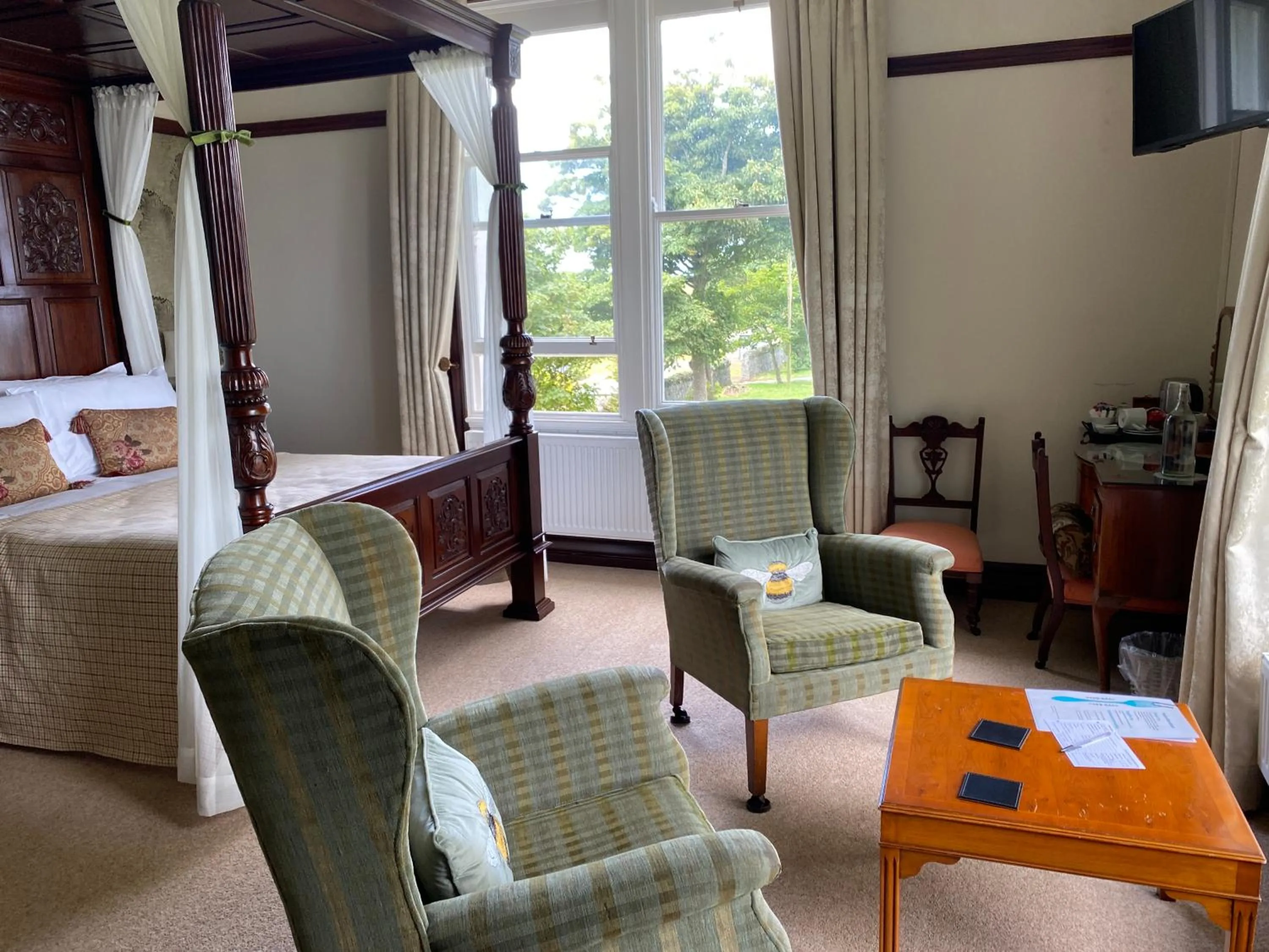 Seating area in The Old Vicarage NI B&B
