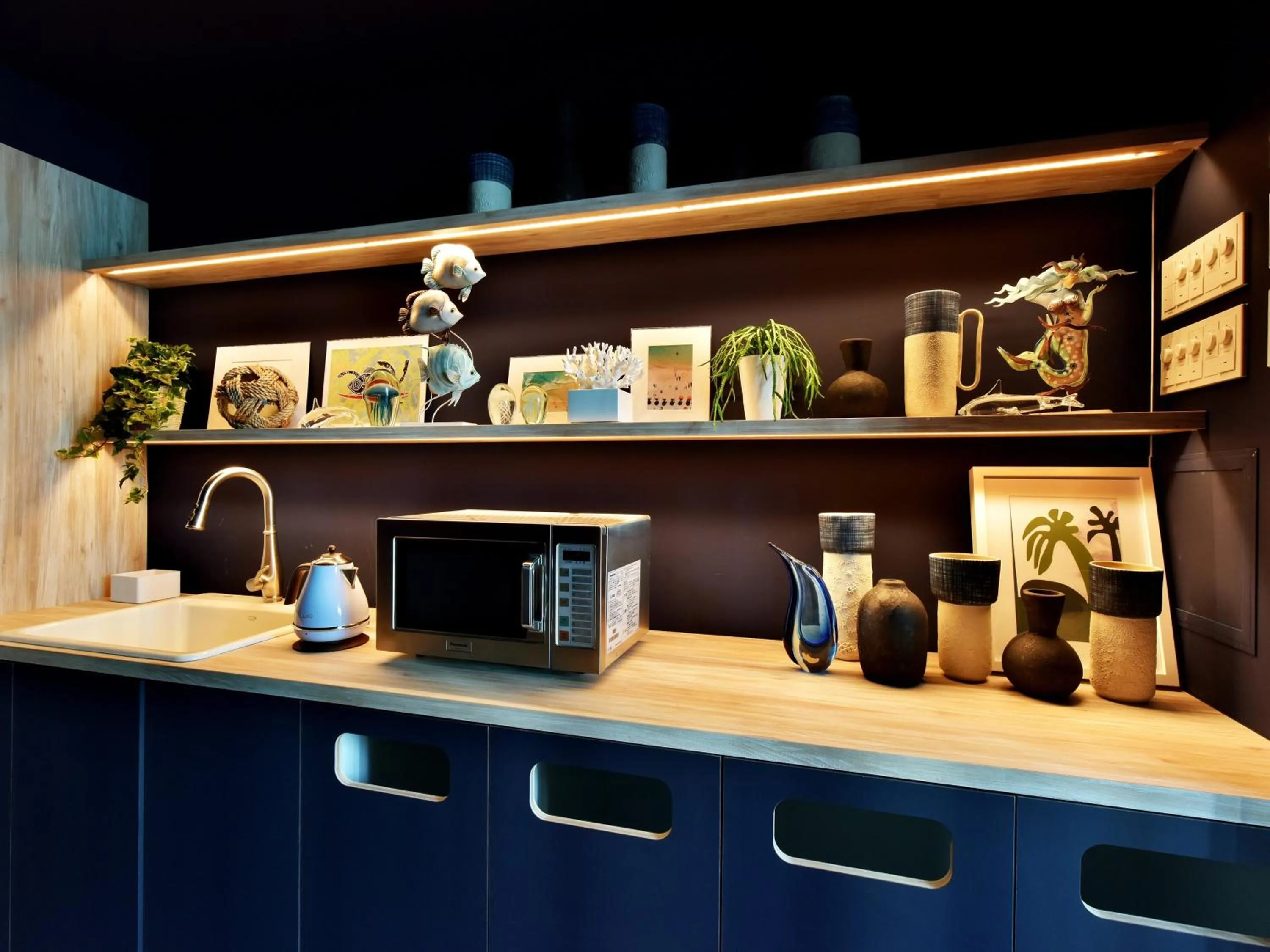 Kitchen or kitchenette in Hayama Umino Hotel