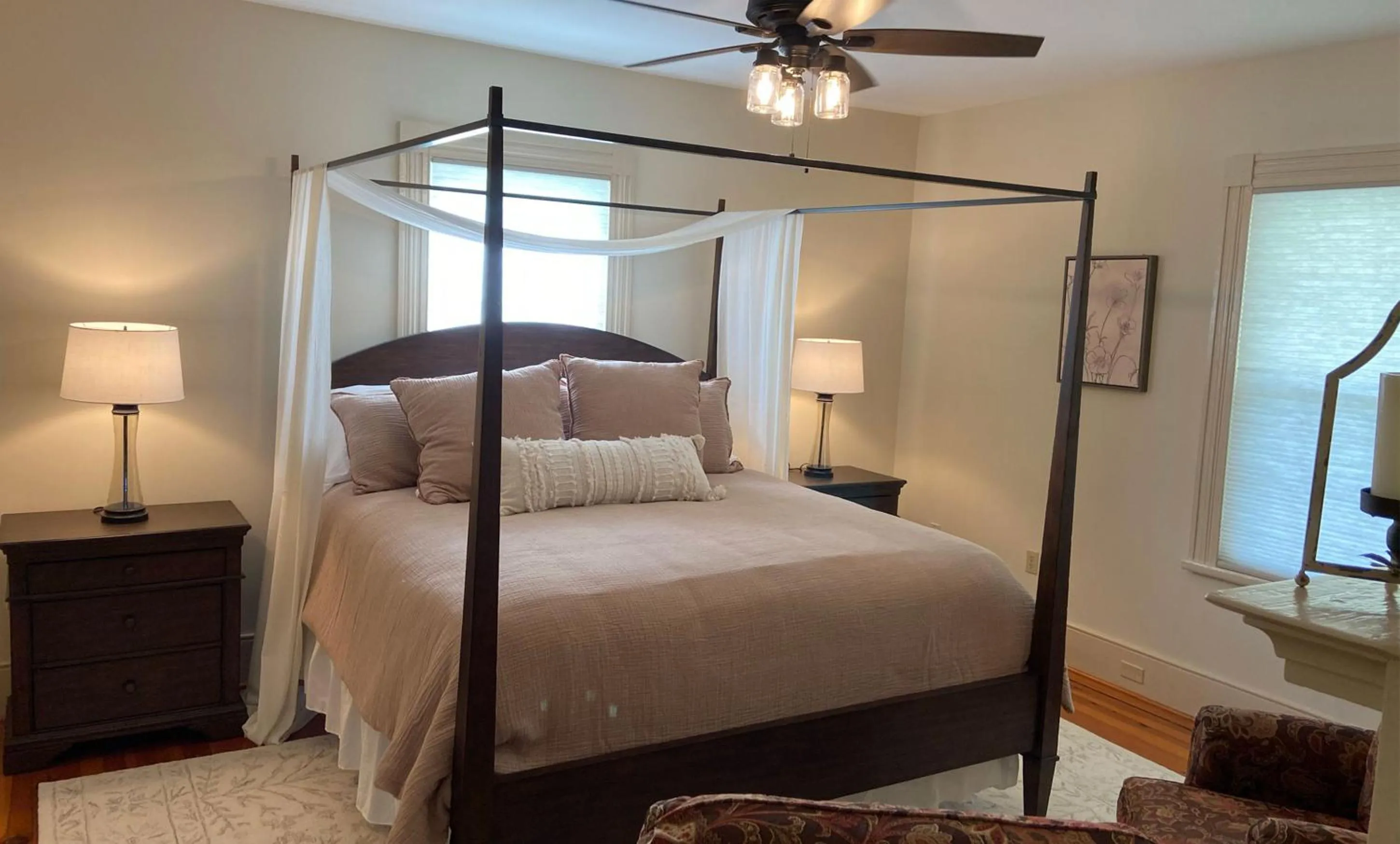 Bed in Graves Mountain Farm & Lodges