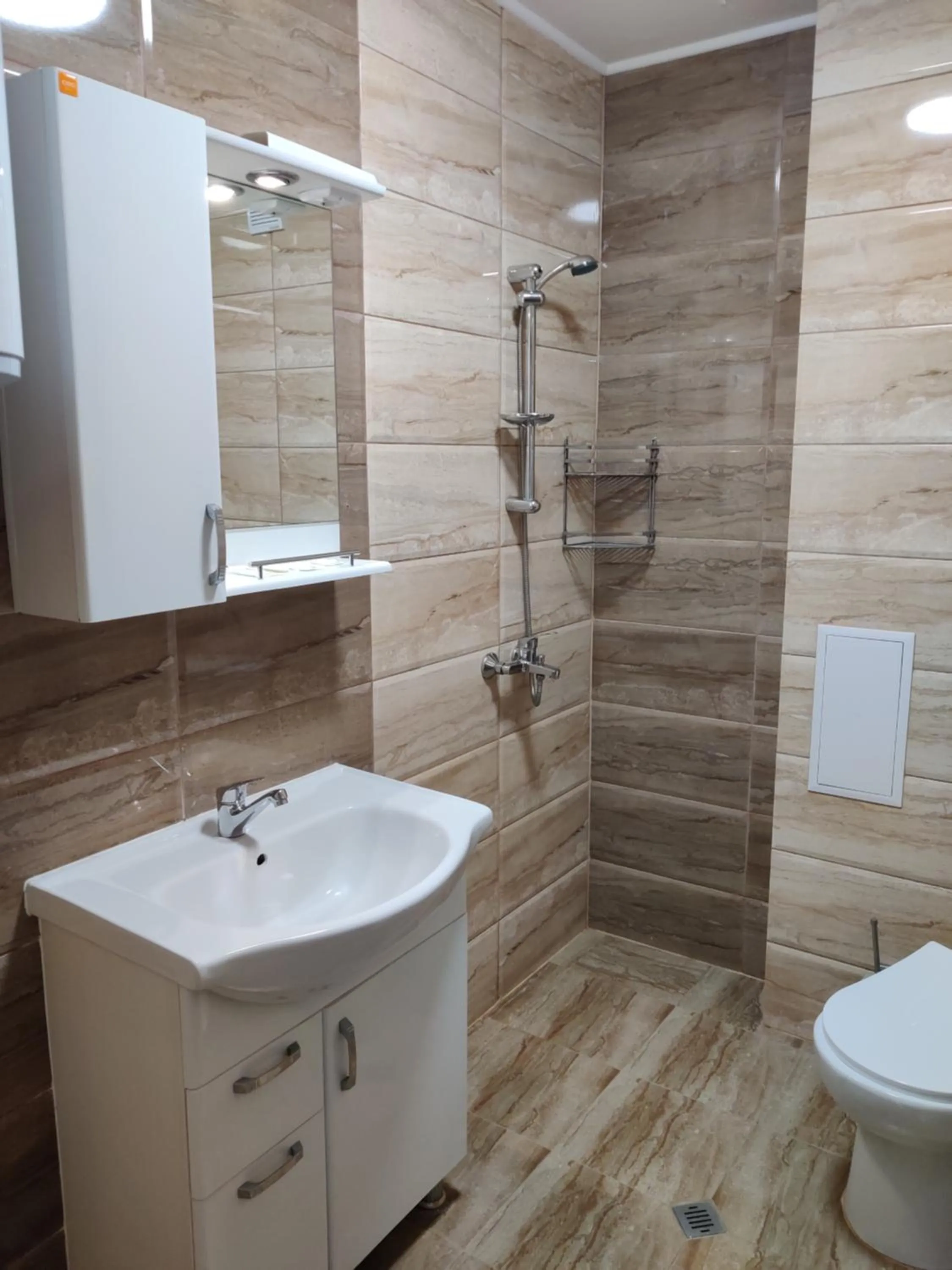 Bathroom in The old Bakery Apartments