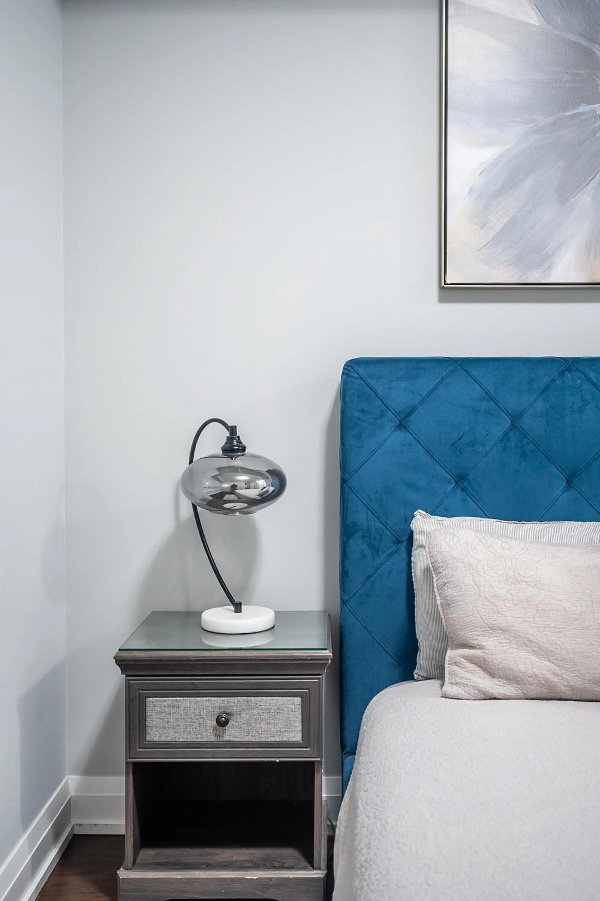 Bed in GLOBALSTAY Modern Apartments in North York Skyscraper