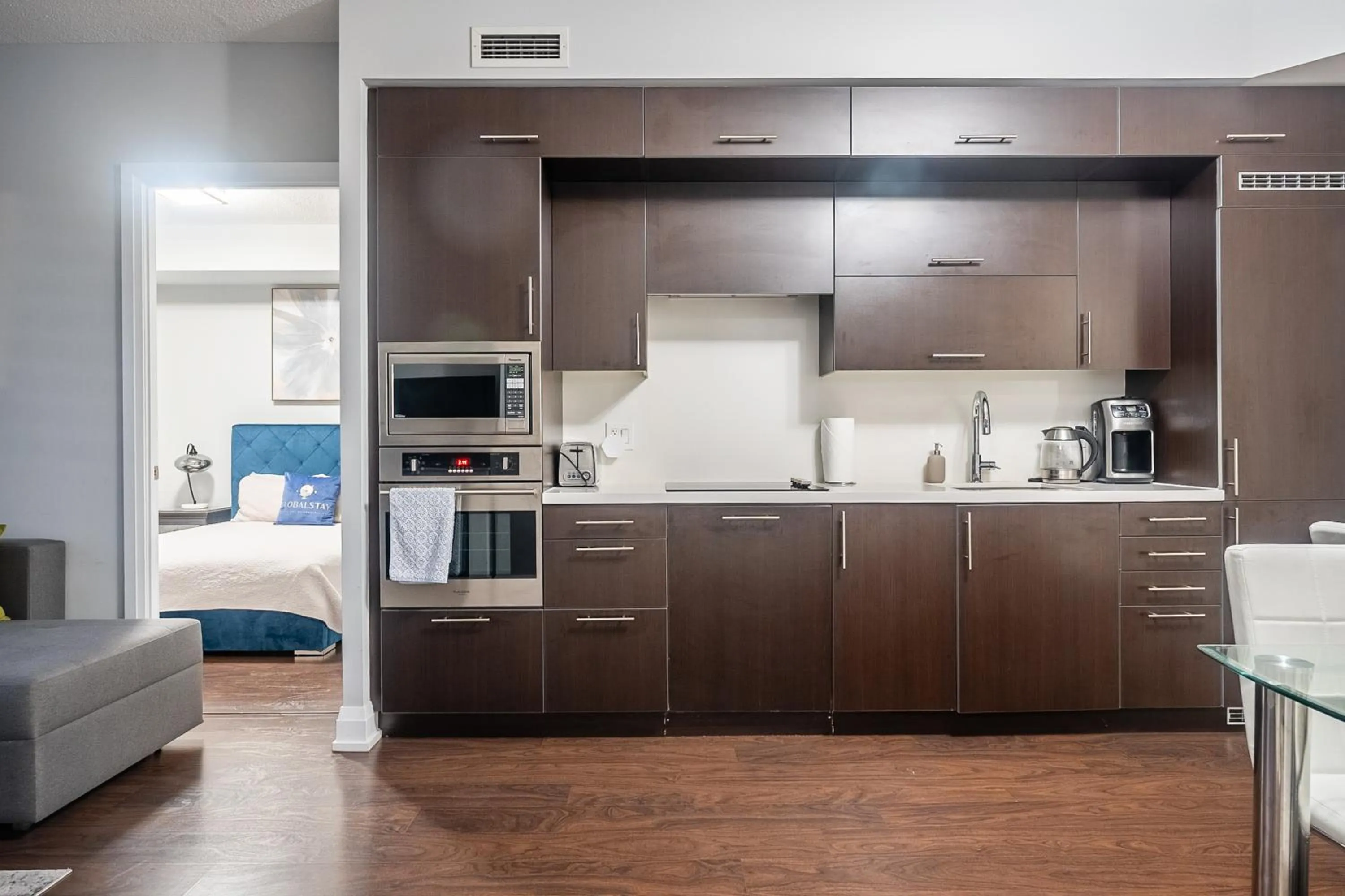 Kitchen or kitchenette in GLOBALSTAY Modern Apartments in North York Skyscraper
