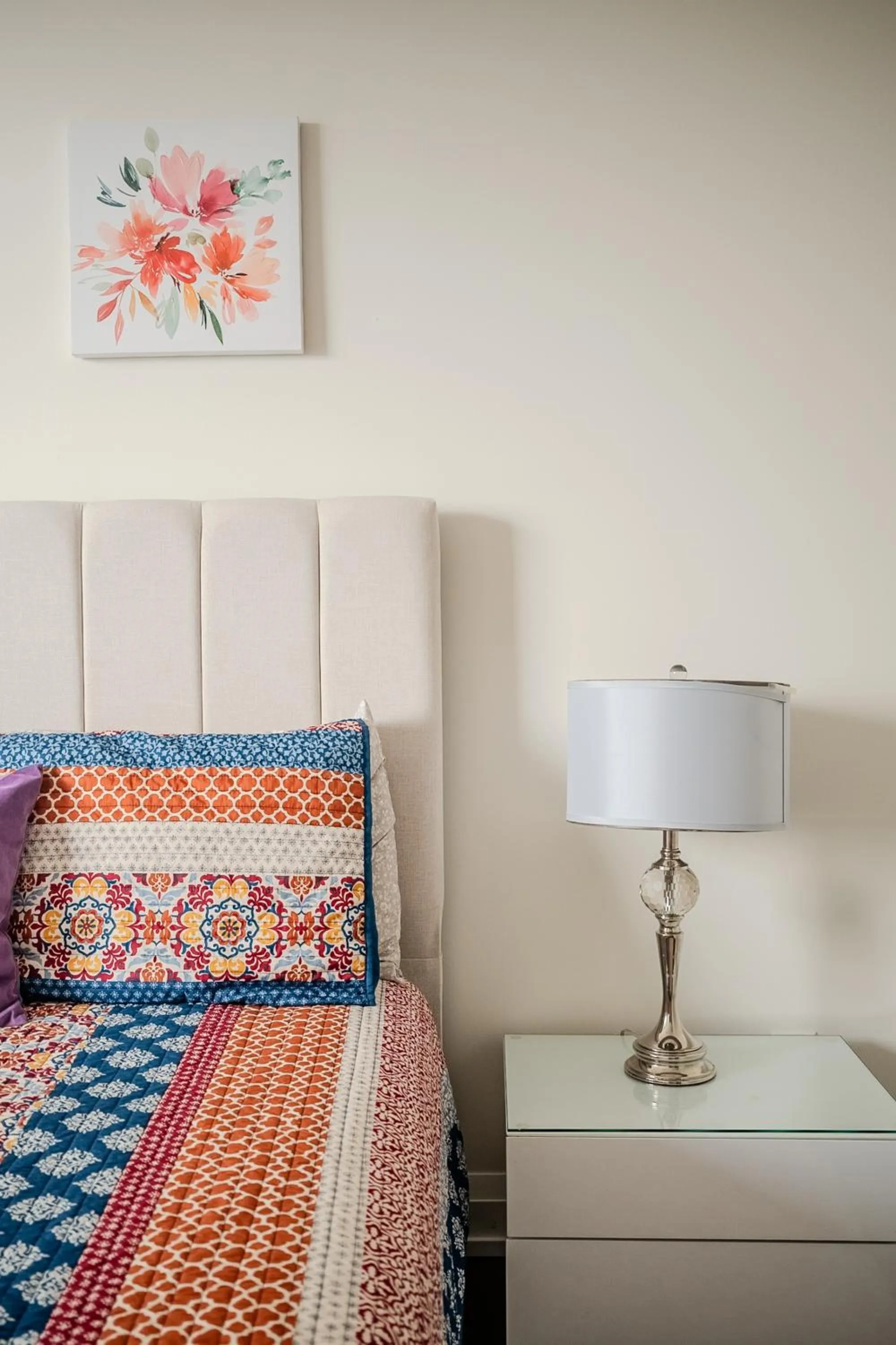 Bed in GLOBALSTAY Modern Apartments in North York Skyscraper