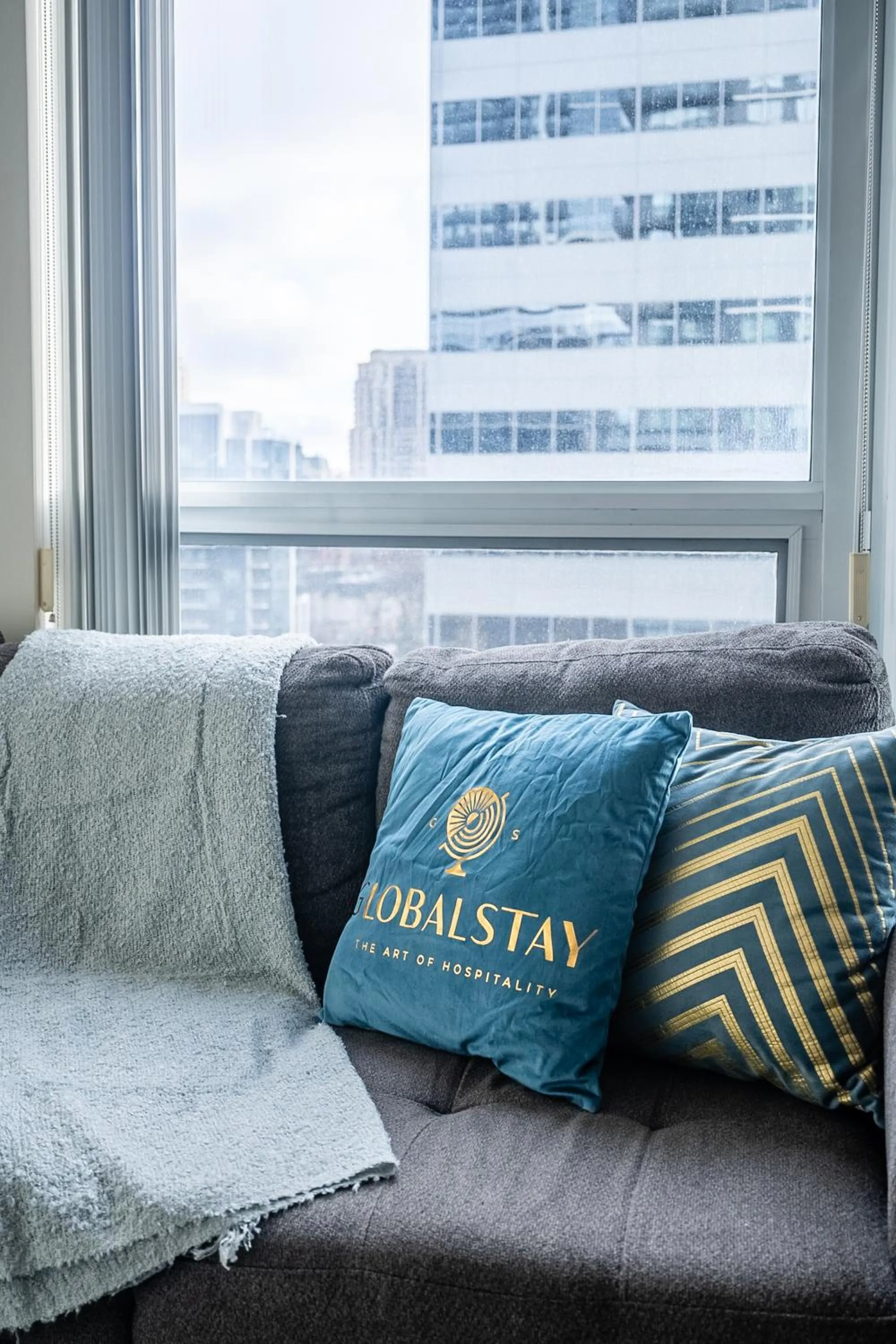 Living room in GLOBALSTAY Modern Apartments in North York Skyscraper