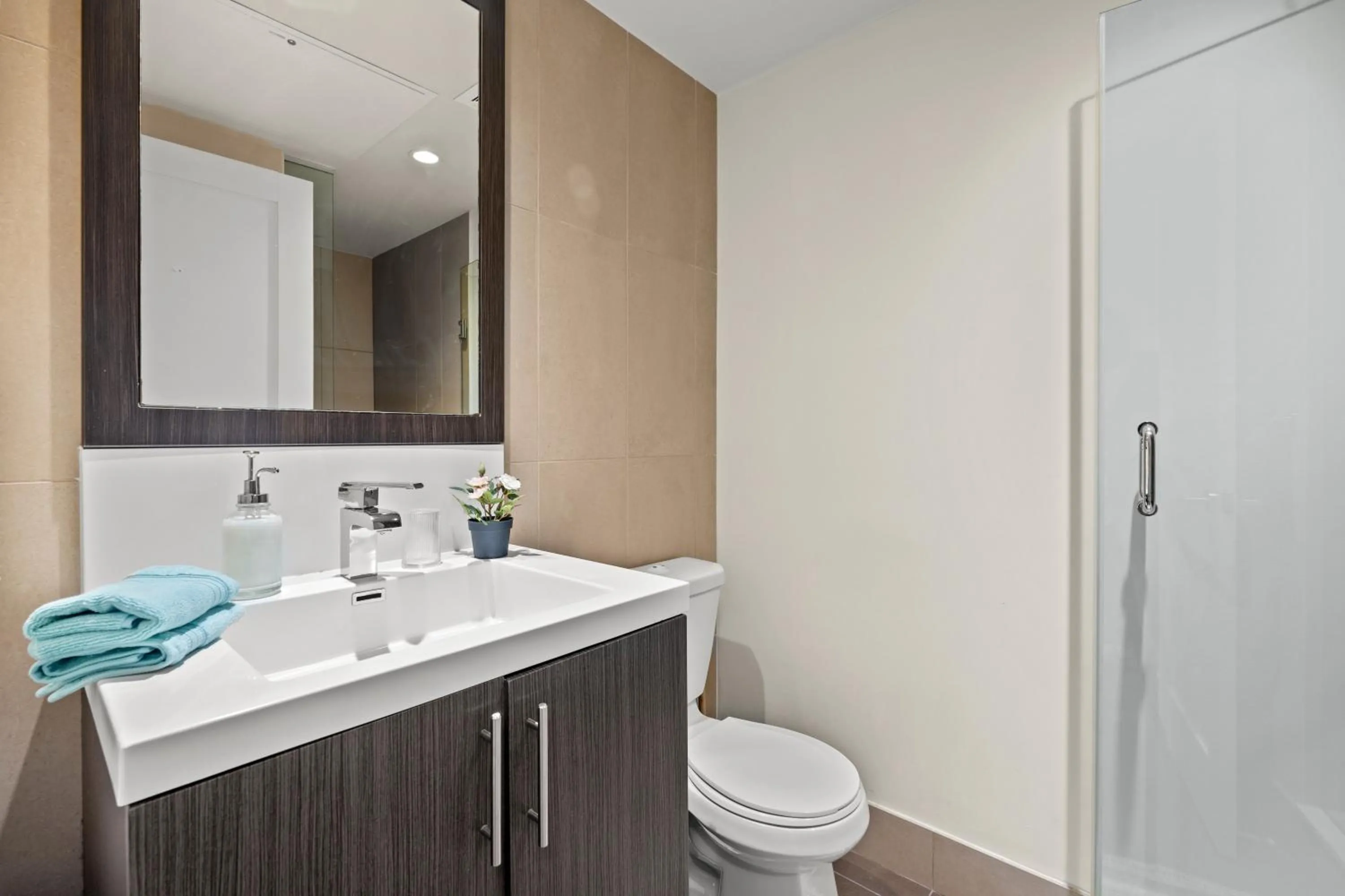 Toilet in GLOBALSTAY Modern Apartments in North York Skyscraper