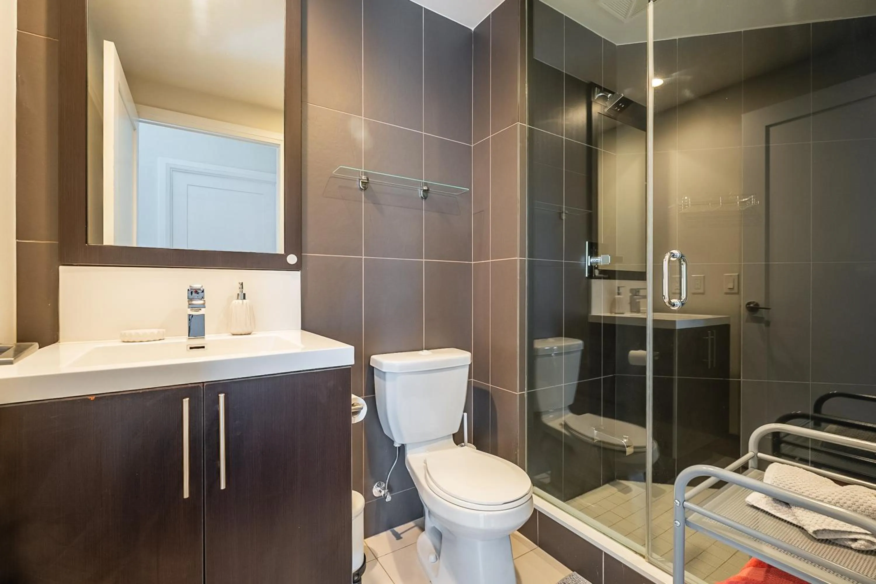 Shower in GLOBALSTAY Modern Apartments in North York Skyscraper
