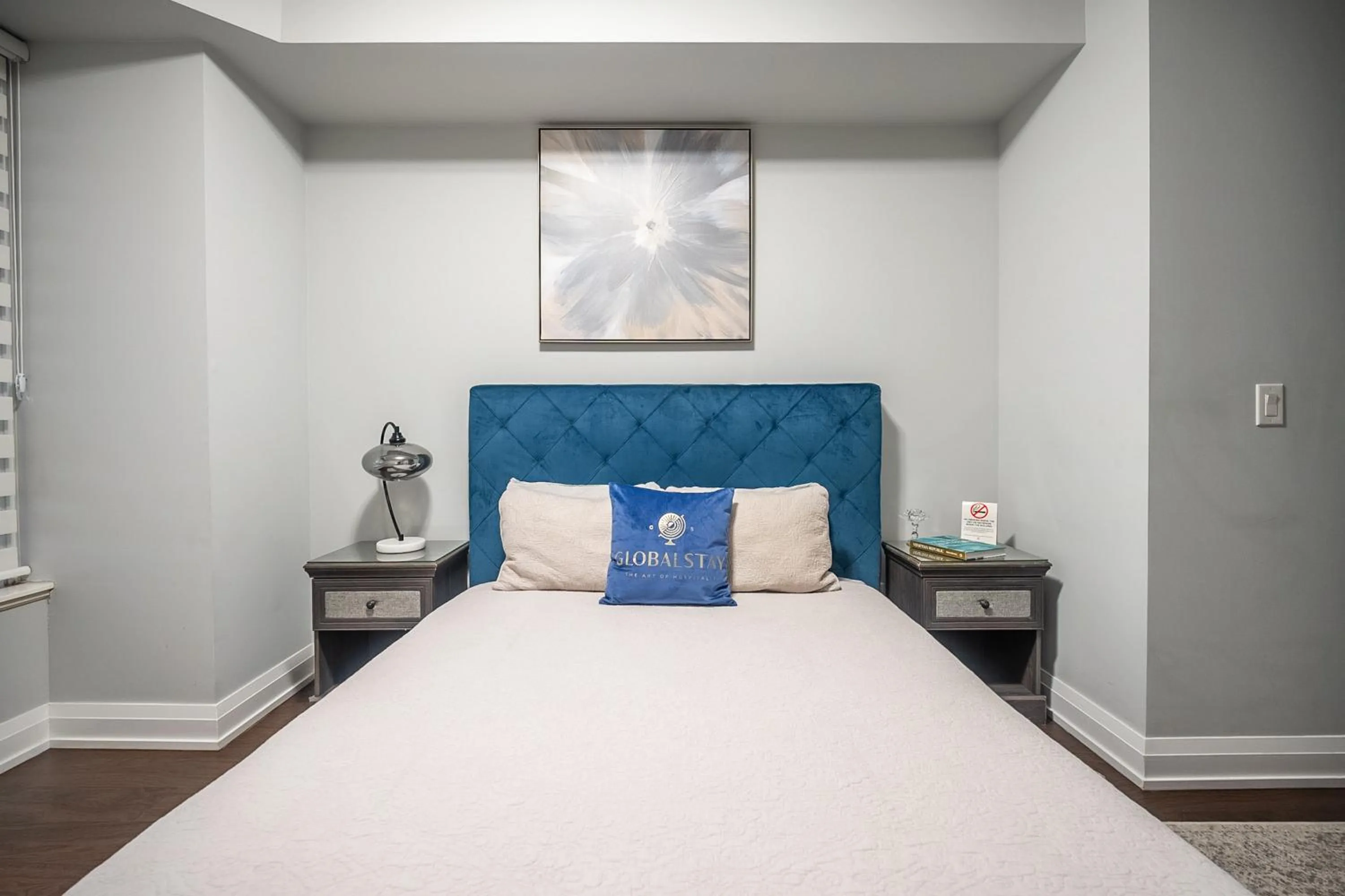 Bed in GLOBALSTAY Modern Apartments in North York Skyscraper