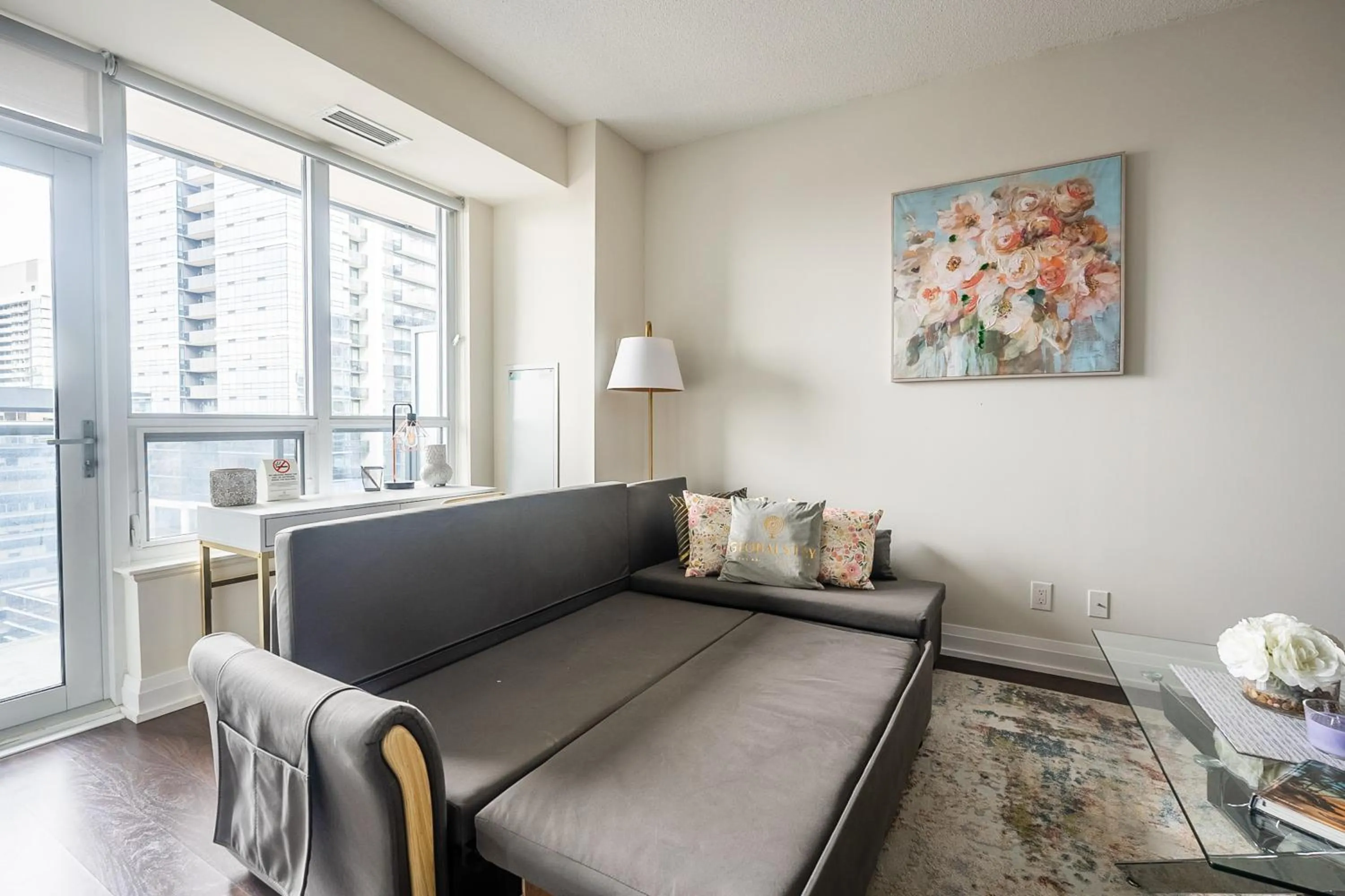 Living room in GLOBALSTAY Modern Apartments in North York Skyscraper