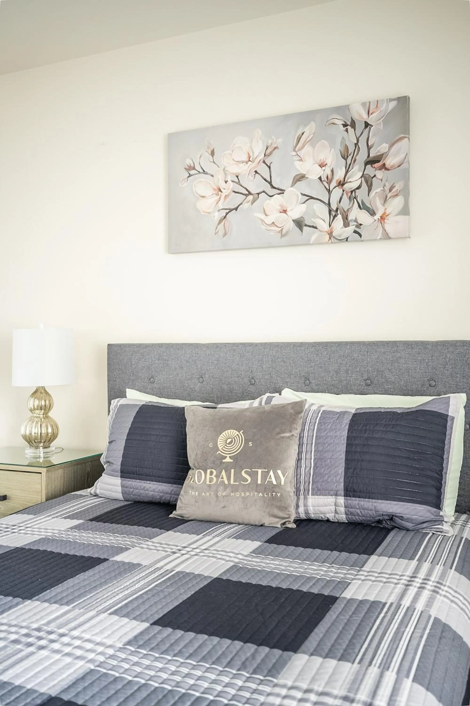 Bed in GLOBALSTAY Modern Apartments in North York Skyscraper