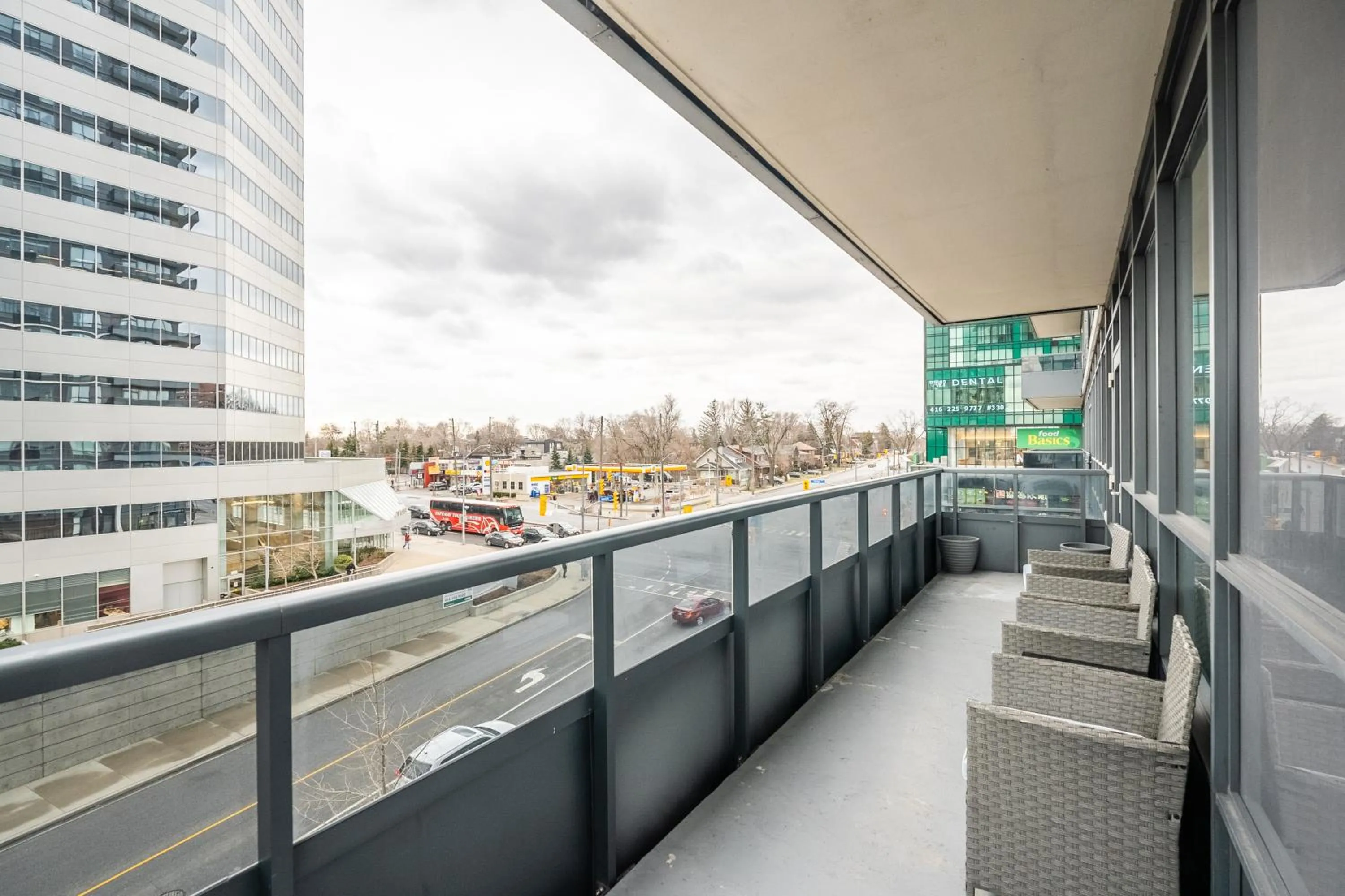 Balcony/Terrace in GLOBALSTAY Modern Apartments in North York Skyscraper